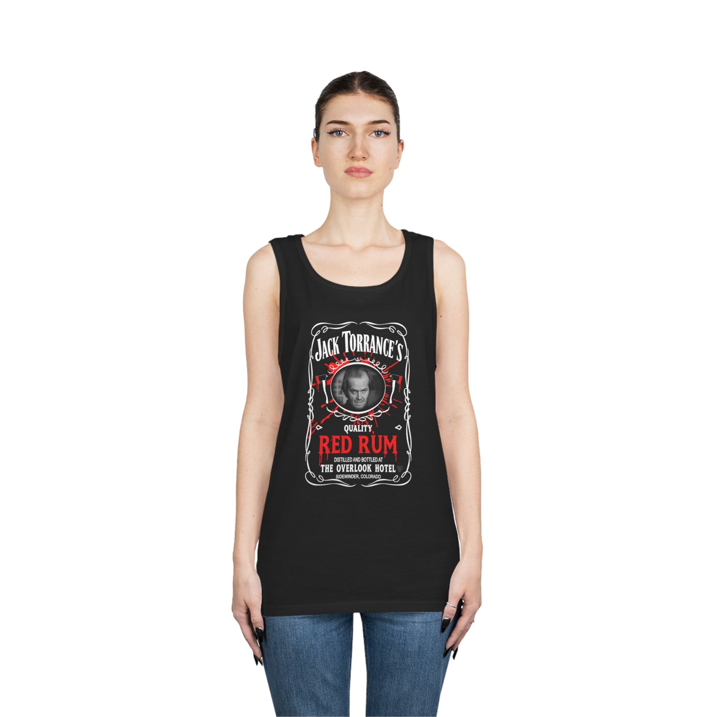 JACK TORRANCE'S - RED RUM Unisex Heavy Cotton Tank Top