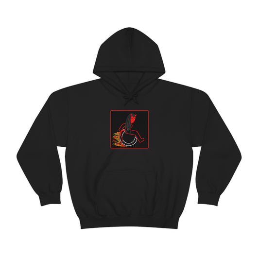 WHEELCHARIOT 15 (Devil Woman) Unisex Heavy Blend™ Hooded Sweatshirt