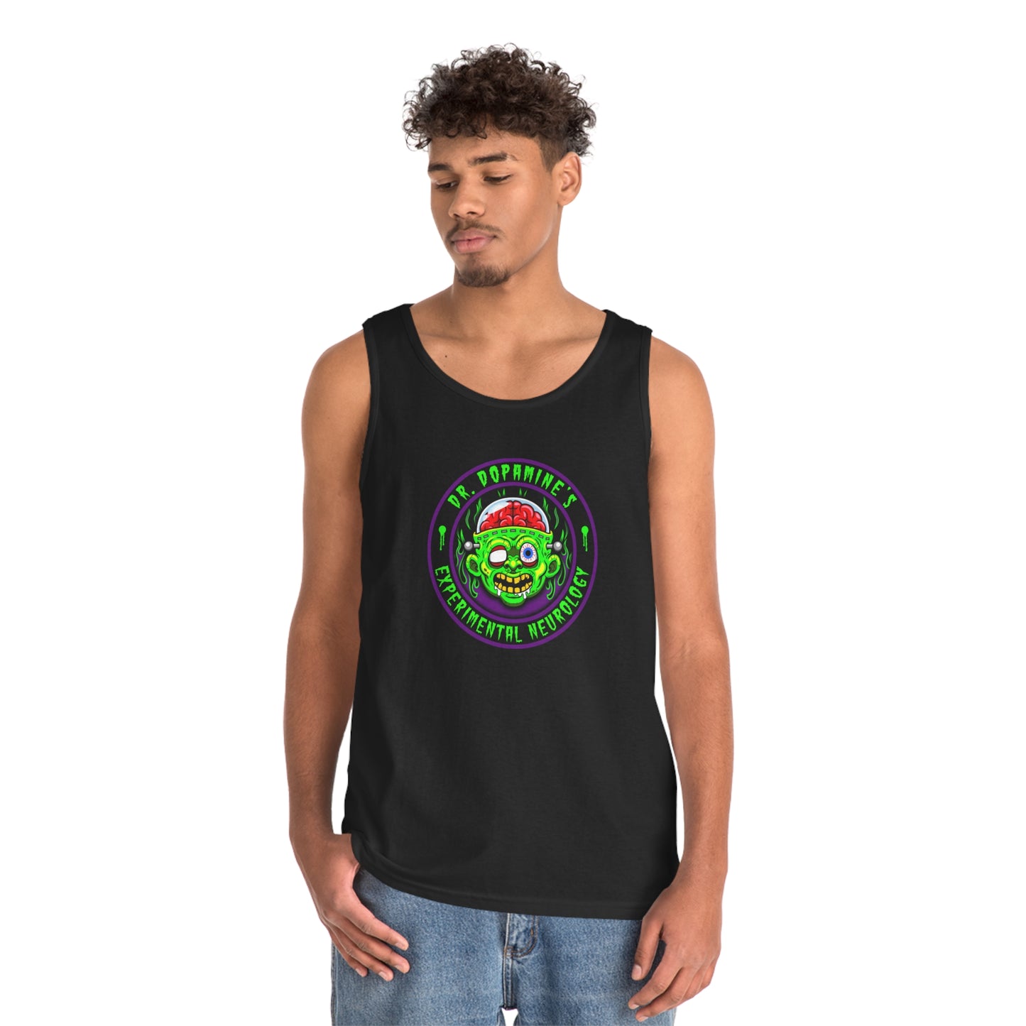 DR DOPAMINE'S - EXPERIMENTAL NEUROLOGY Unisex Heavy Cotton Tank Top