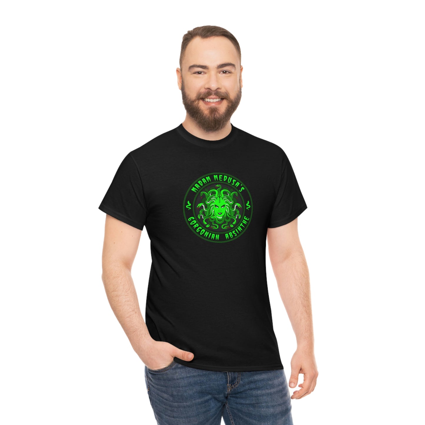 MADAM MEDUSA - GORGONIAN ABSINTHE Unisex Heavy Cotton Tee