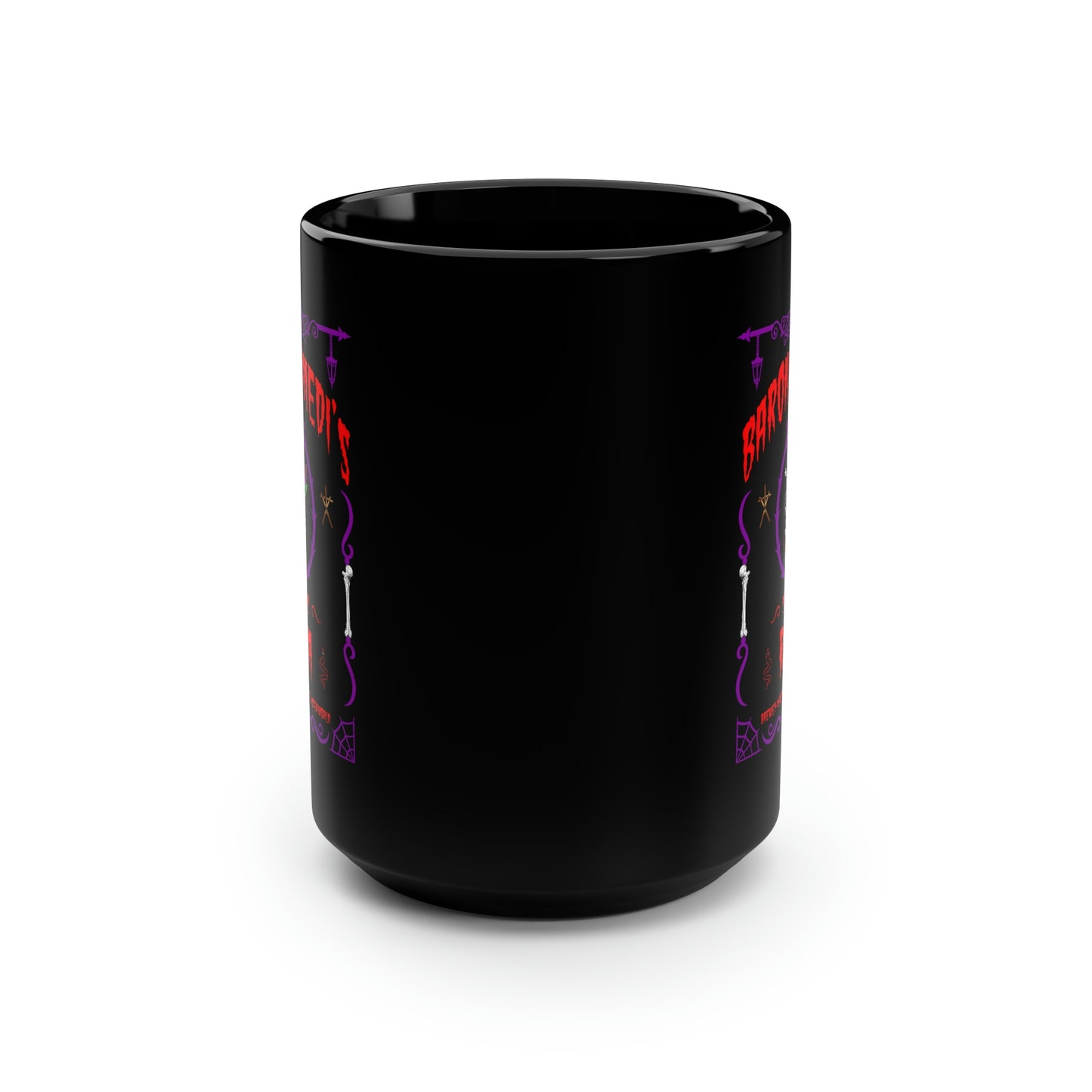 ABSINTHE MONSTERS 8 (BARON SAMEDI) Black Mug, 15oz