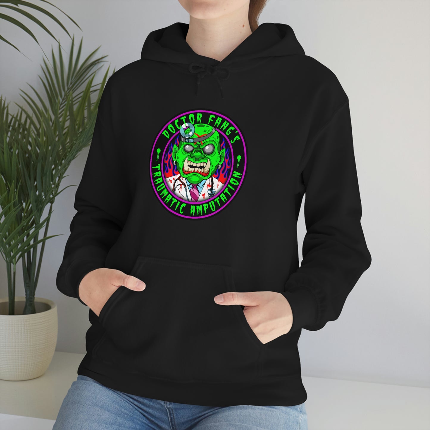 DR FANG - TRAUMATIC AMPUTATION Unisex Heavy Blend™ Hooded Sweatshirt