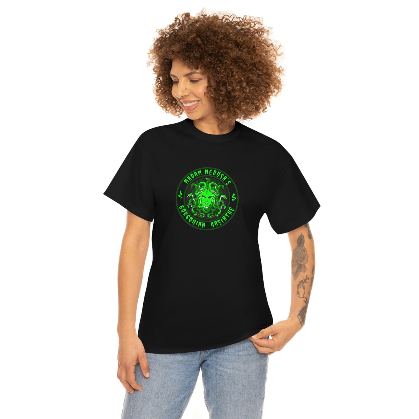 MADAM MEDUSA - GORGONIAN ABSINTHE Unisex Heavy Cotton Tee