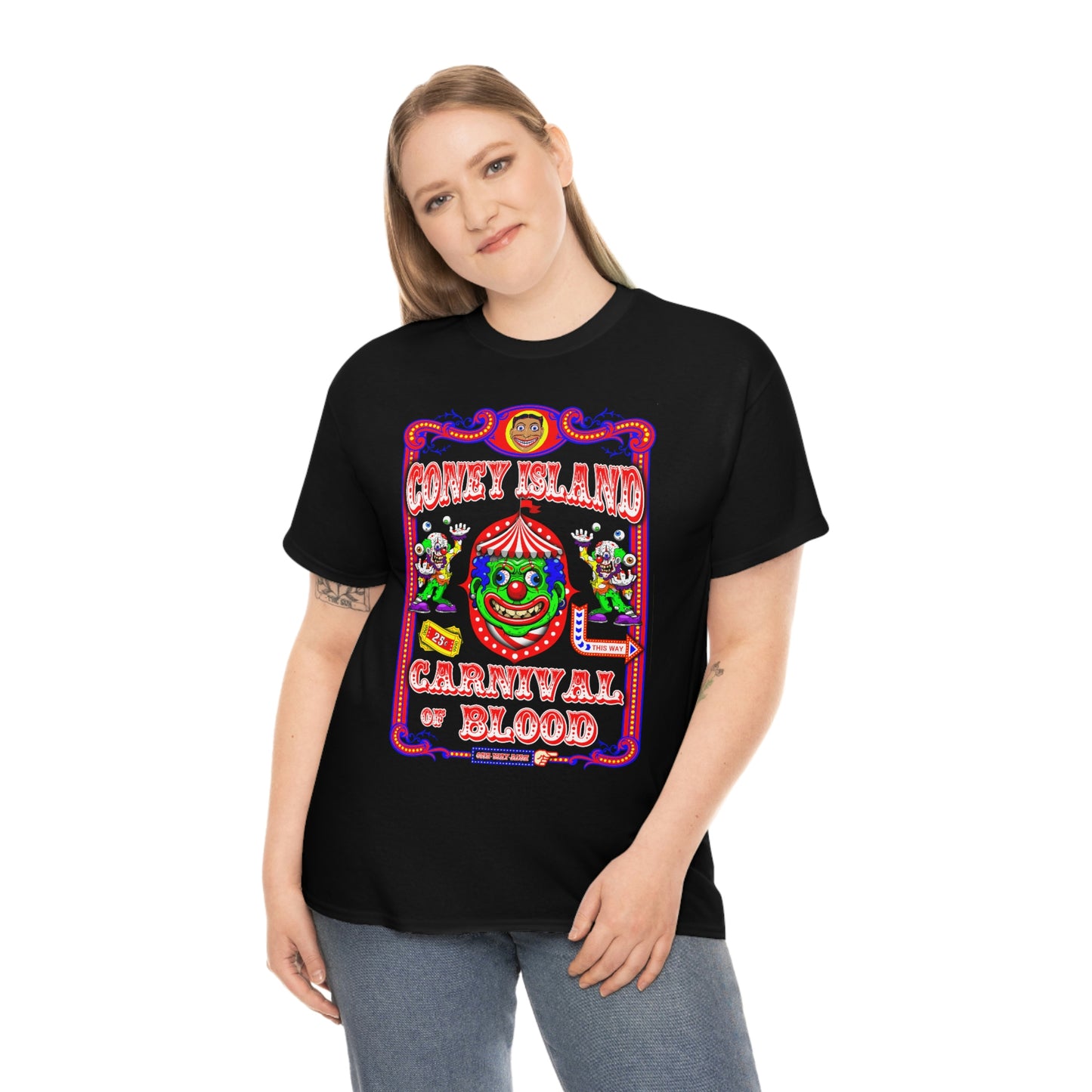 CONEY ISLAND 3 (CARNIVAL OF BLOOD) Unisex Heavy Cotton Tee