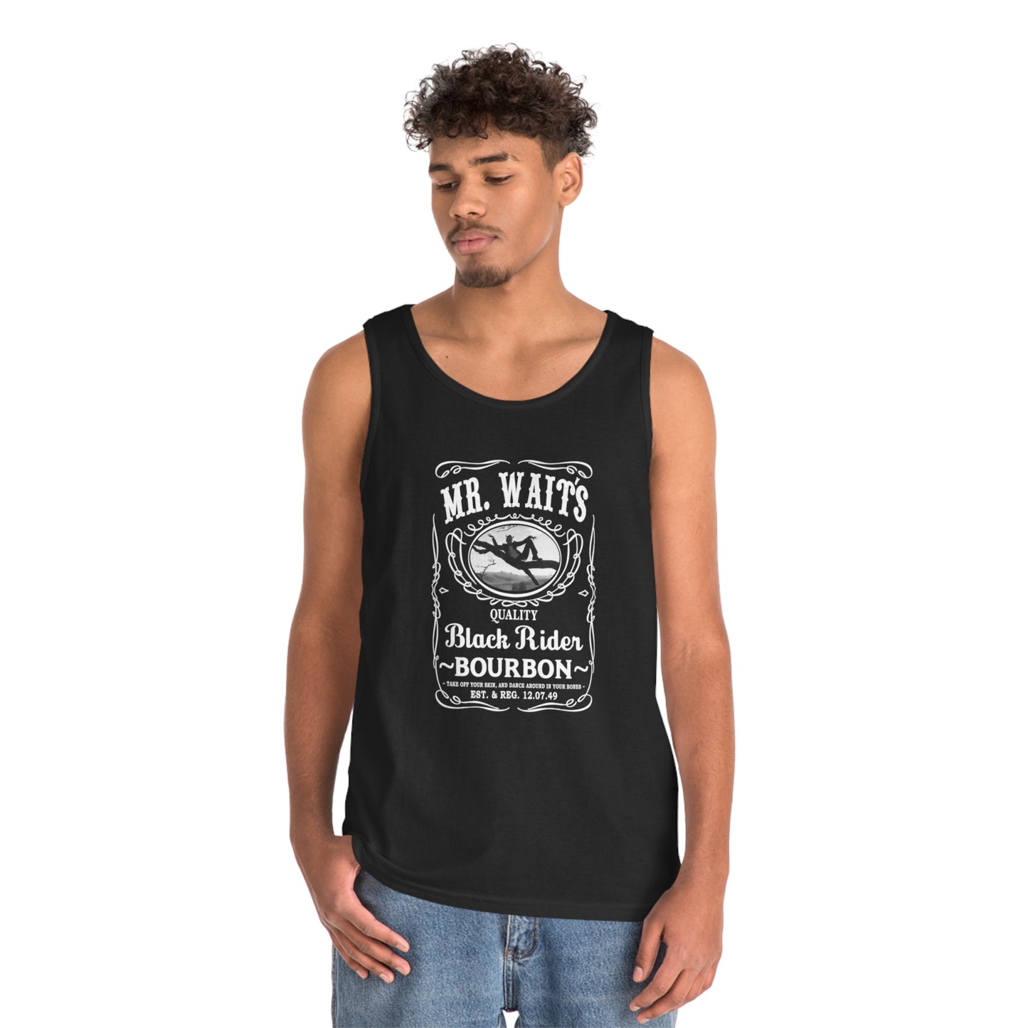 MR WAITS 4 (JD)(BLACK RIDER) Unisex Heavy Cotton Tank Top