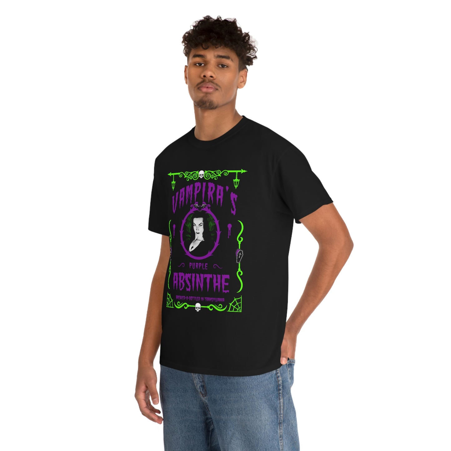 ABSINTHE MONSTERS 4 (VAMPIRA) Unisex Heavy Cotton Tee