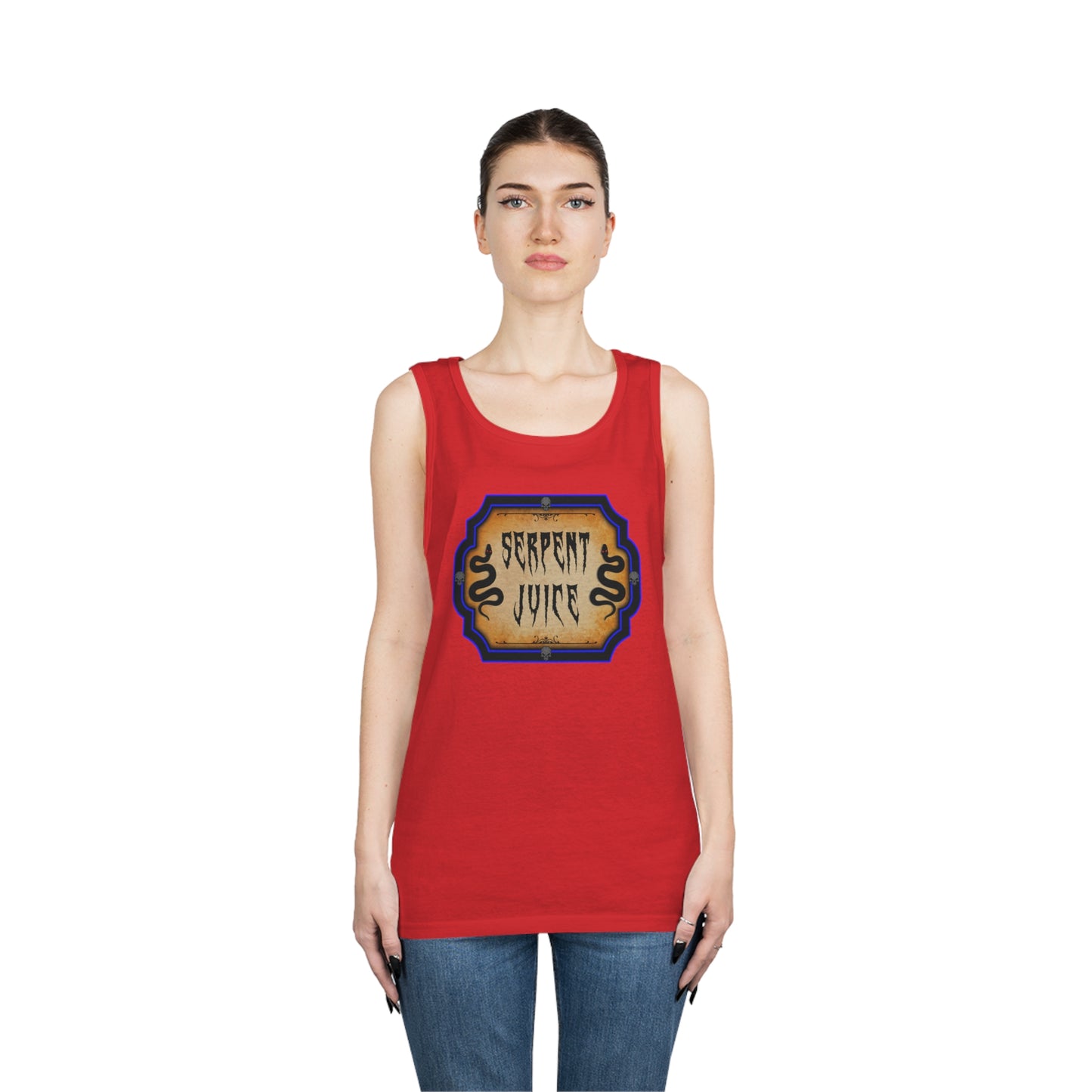 WITCHERY POTIONS 10 (SERPENT JUICE)  Unisex Heavy Cotton Tank Top