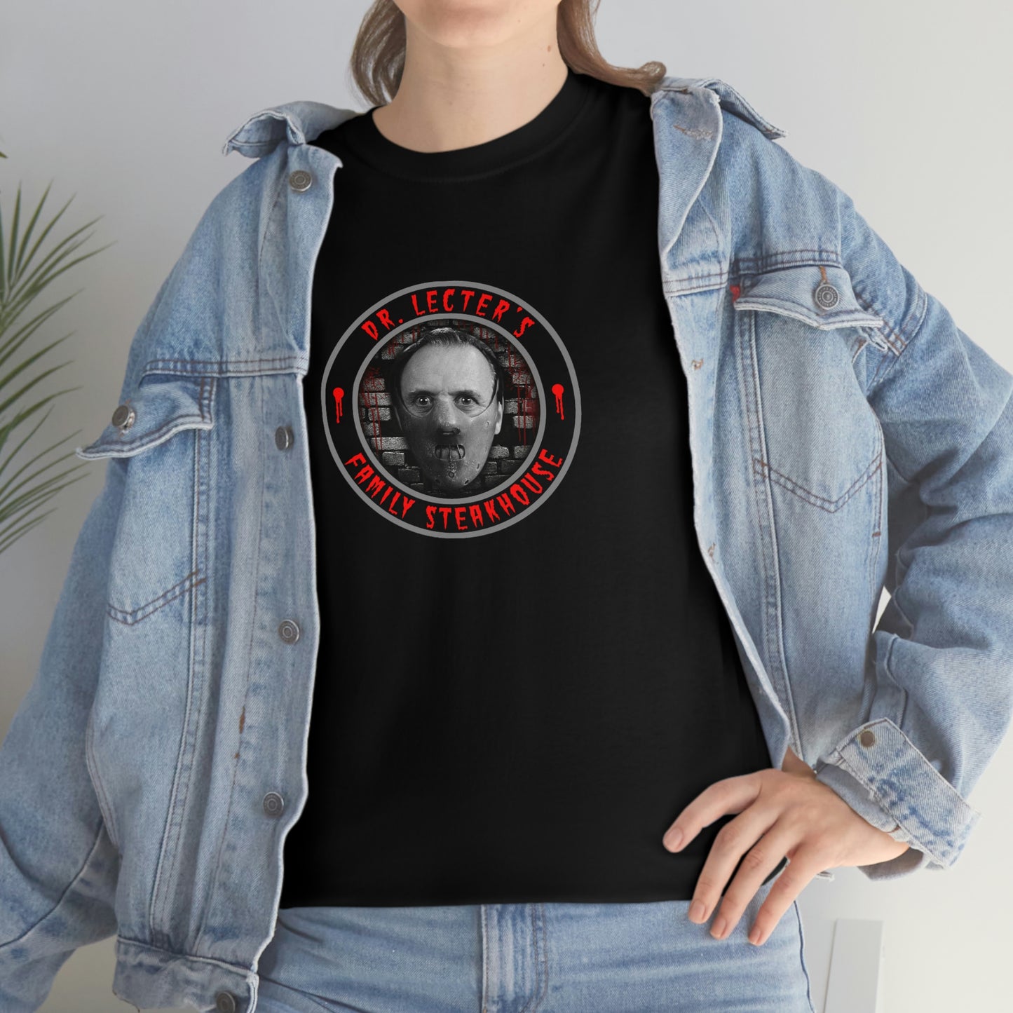 DR. LECTER'S - FAMILY STEAKHOUSE Unisex Heavy Cotton Tee