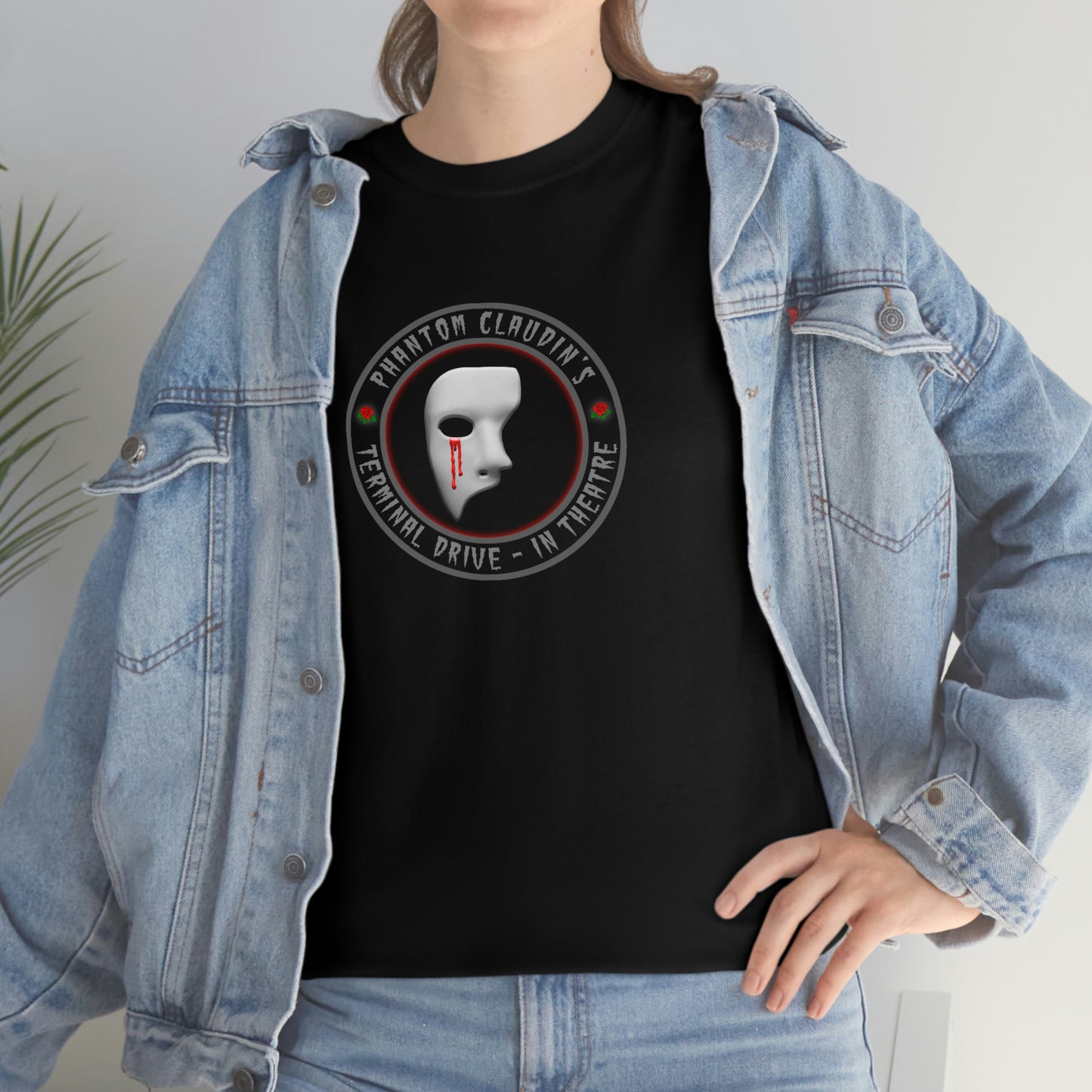 PHANTOM CLAUDIN’S – TERMINAL DRIVE-IN THEATRE Unisex Heavy Cotton Tee