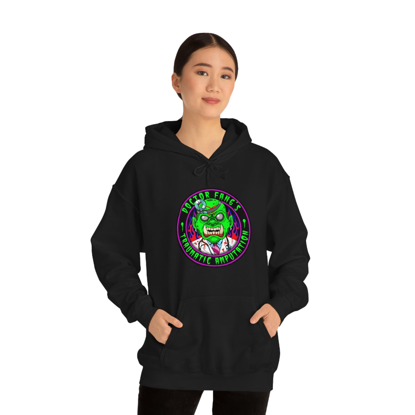 DR FANG - TRAUMATIC AMPUTATION Unisex Heavy Blend™ Hooded Sweatshirt