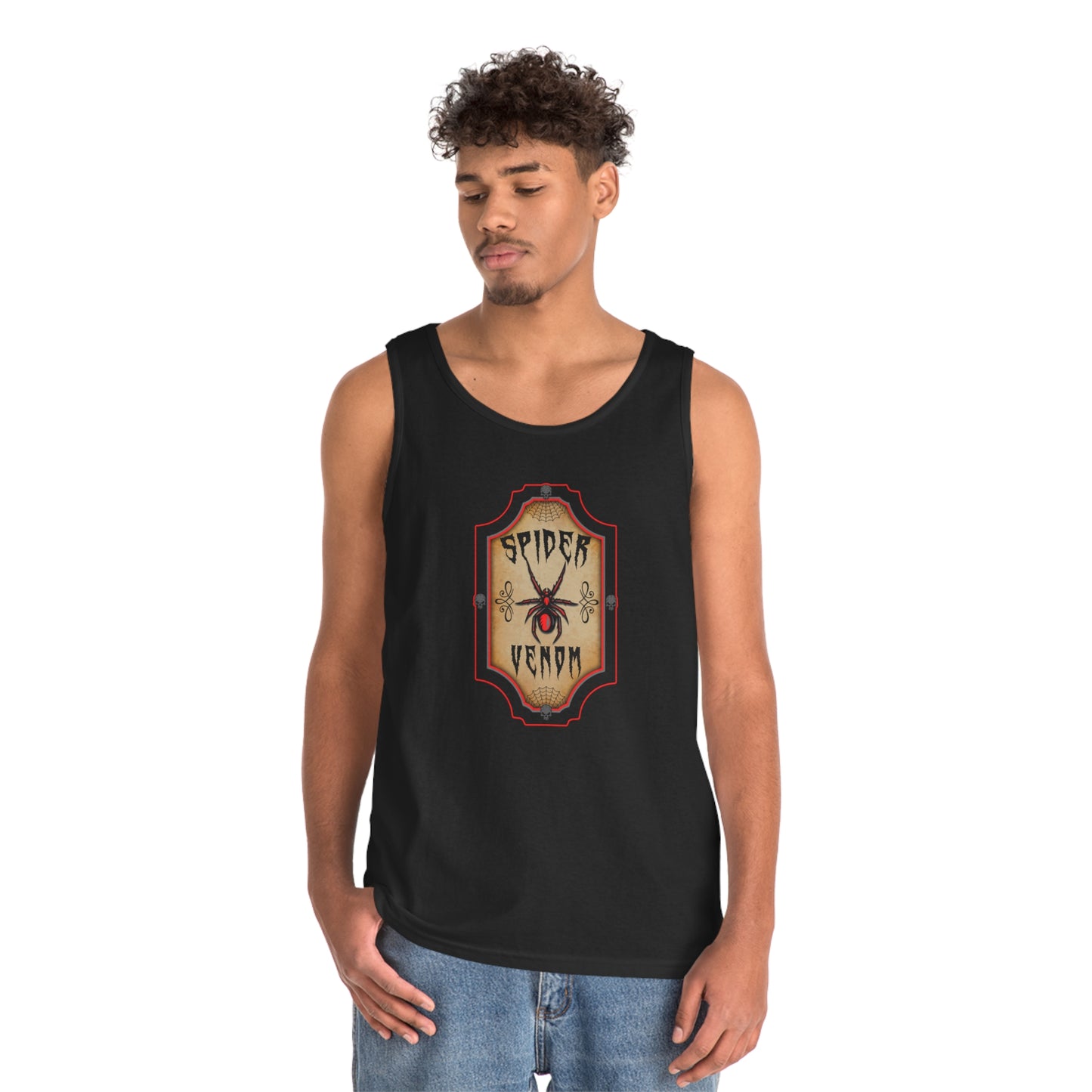 WITCHERY POTIONS 4 (SPIDER VENOM)  Unisex Heavy Cotton Tank Top