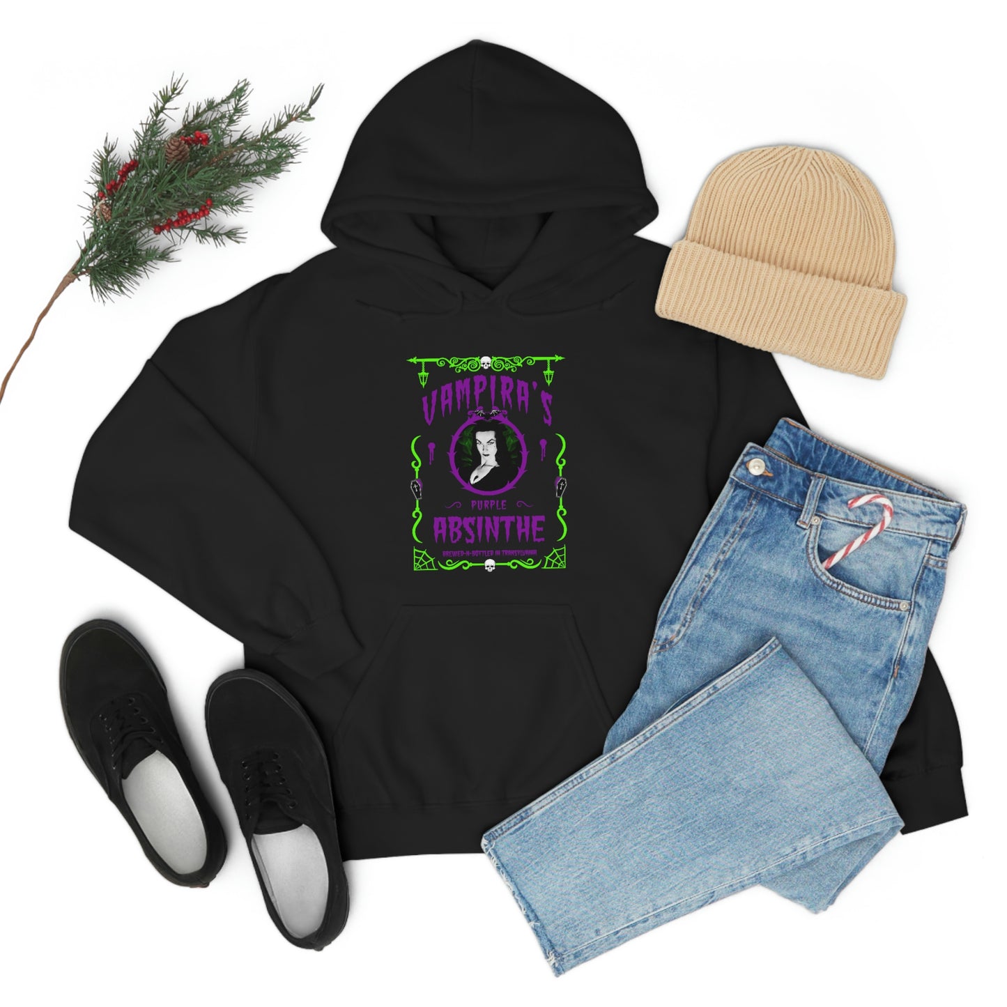 ABSINTHE MONSTERS 4 (VAMPIRA) Unisex Heavy Blend™ Hooded Sweatshirt