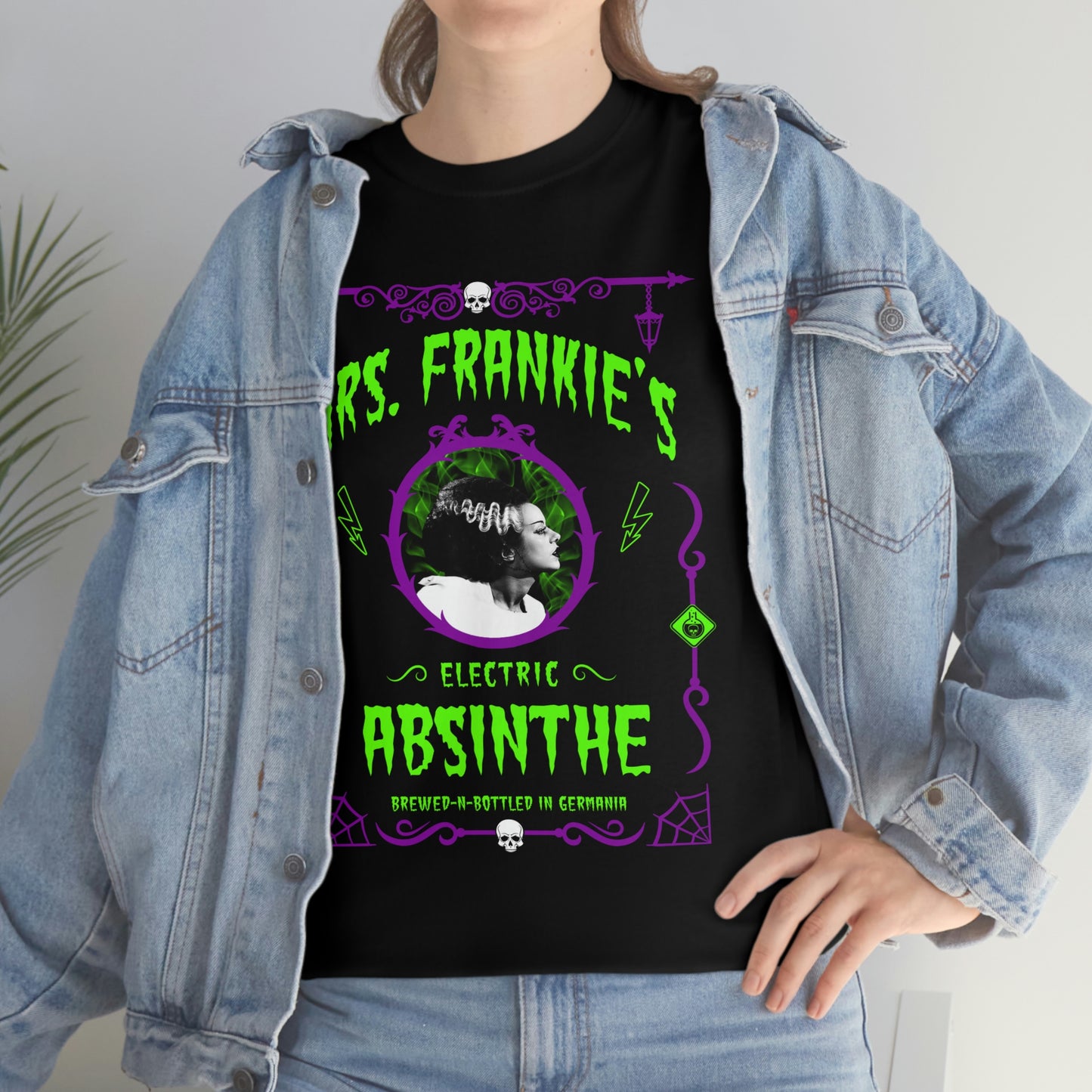 ABSINTHE MONSTERS 9 (BRIDE OF FRANKIE) Unisex Heavy Cotton Tee