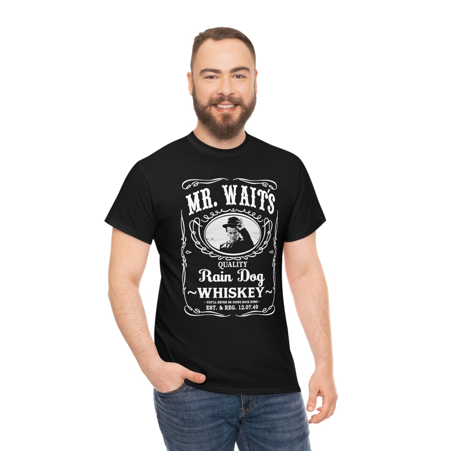 MR WAITS 1 (JD)(RAIN DOG) Unisex Heavy Cotton Tee