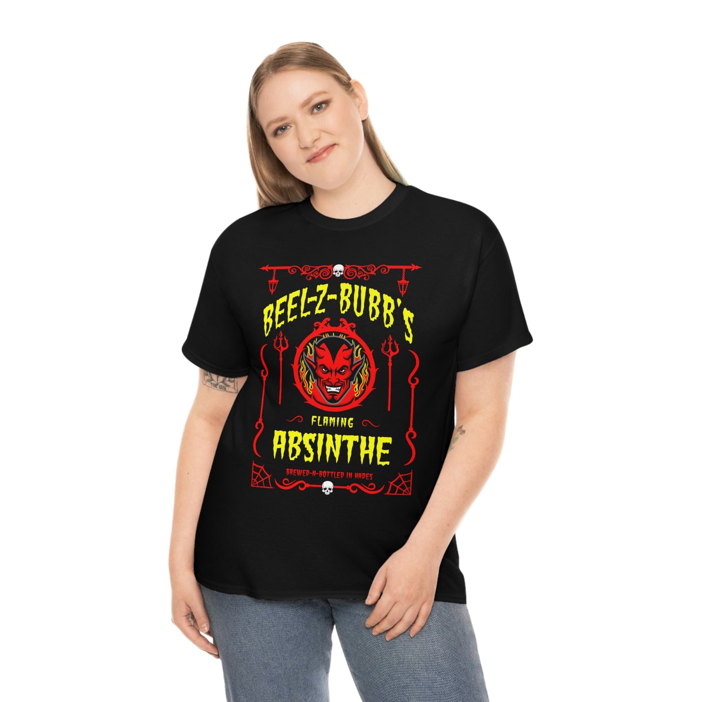 ABSINTHE MONSTERS 7 (BEEL-Z-BUBB) Unisex Heavy Cotton Tee