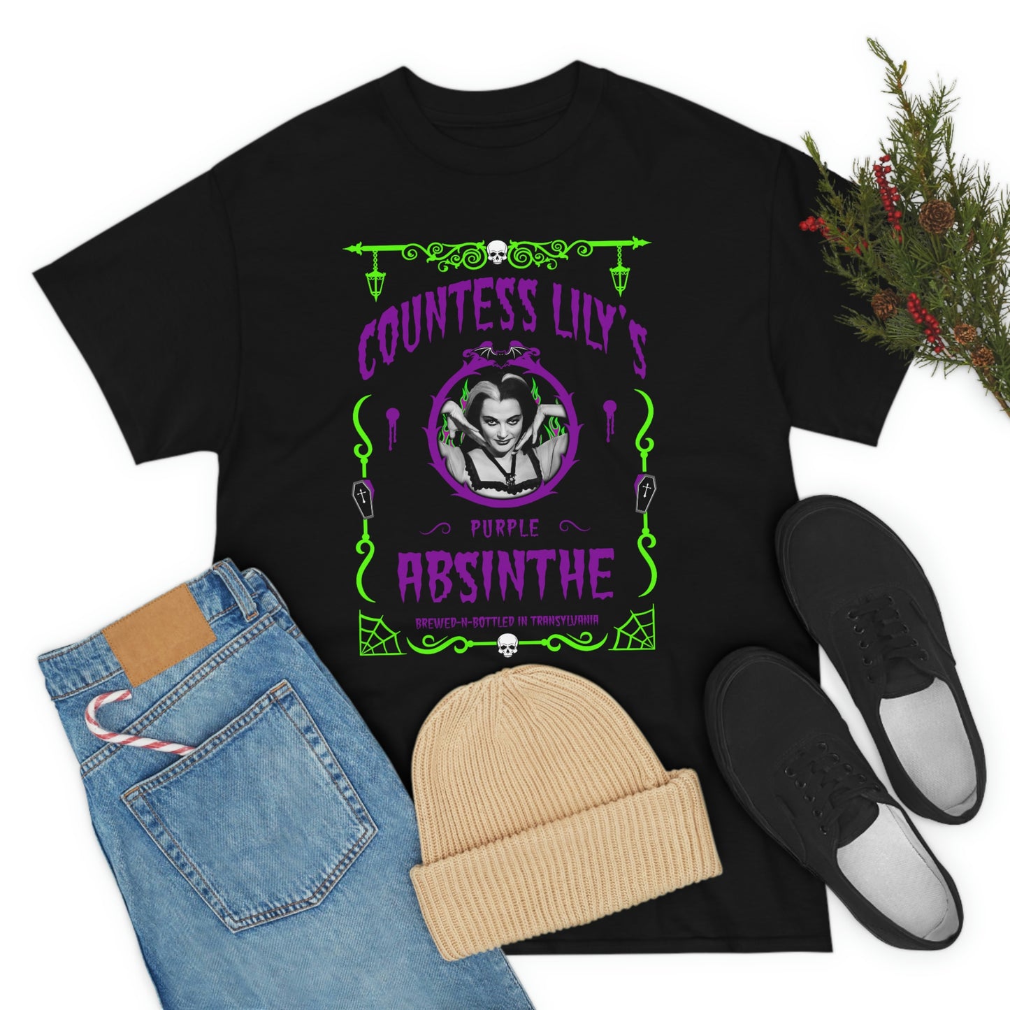 ABSINTHE MONSTERS 3 (COUNTESS LILY) Unisex Heavy Cotton Tee