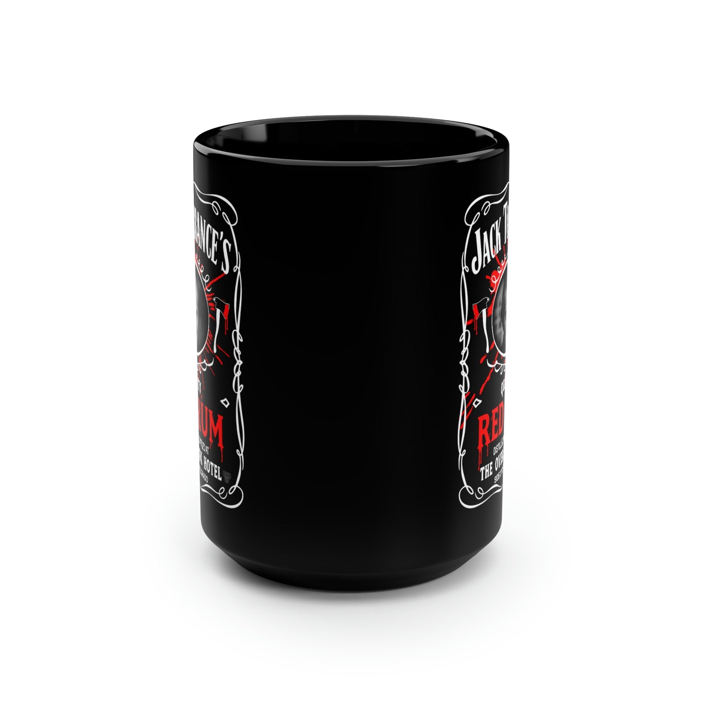 JACK TORRANCE'S - RED RUM Black Mug, 15oz