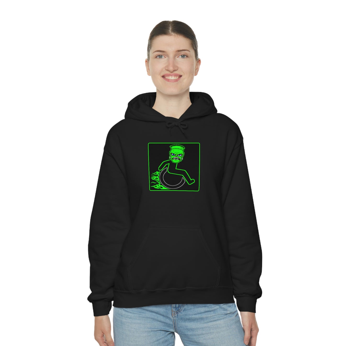 WHEELCHARIOT 6 (Frankie) 1 Unisex Heavy Blend™ Hooded Sweatshirt