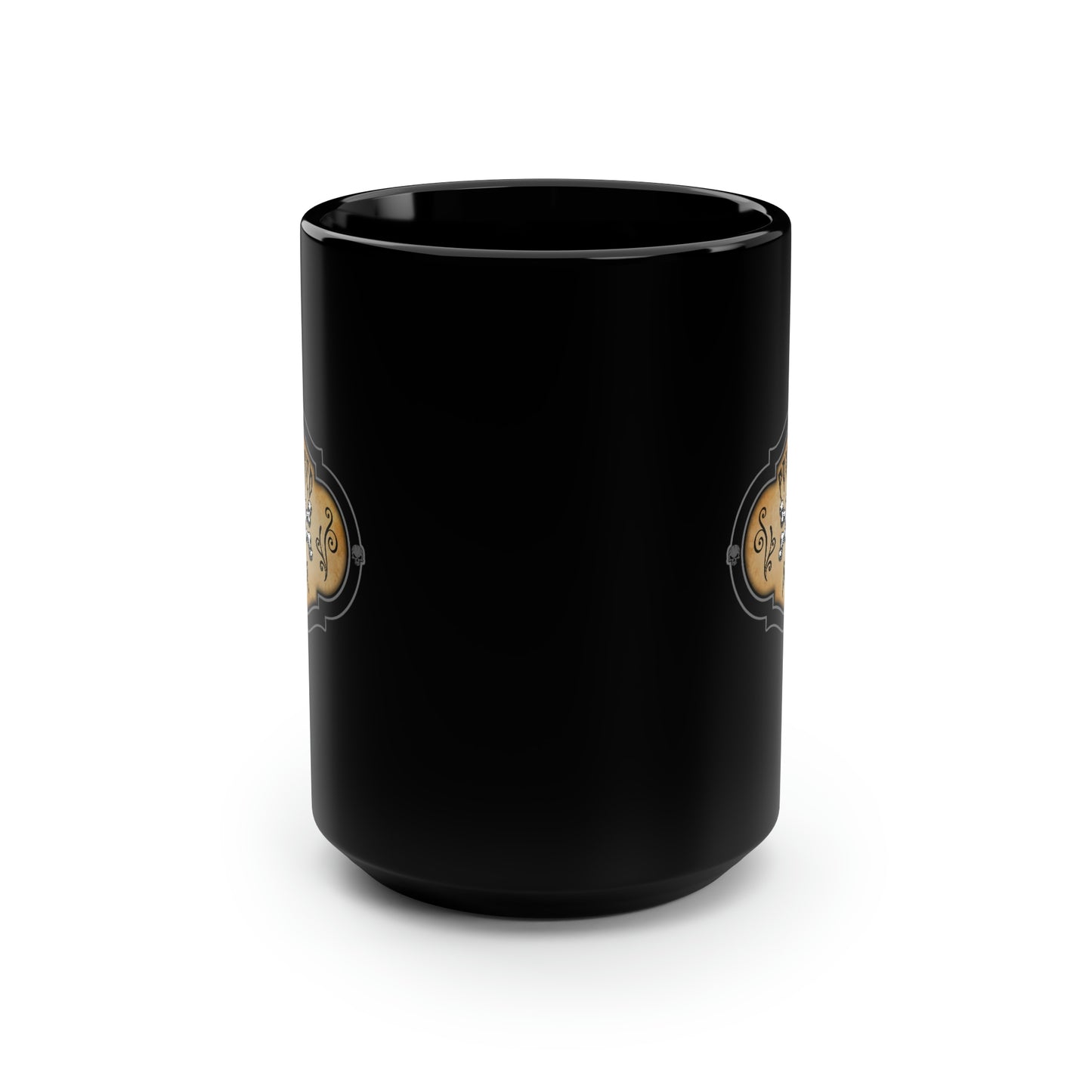 WITCHERY POTIONS 3 (POWDERED BONE) Black Mug, 15oz