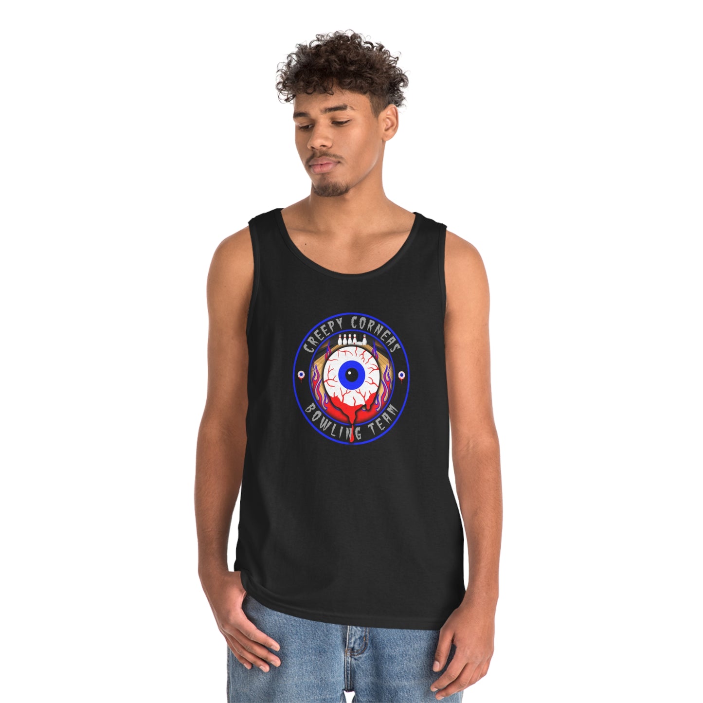 CREEPY CORNEAS - BOWLING TEAM Unisex Heavy Cotton Tank Top