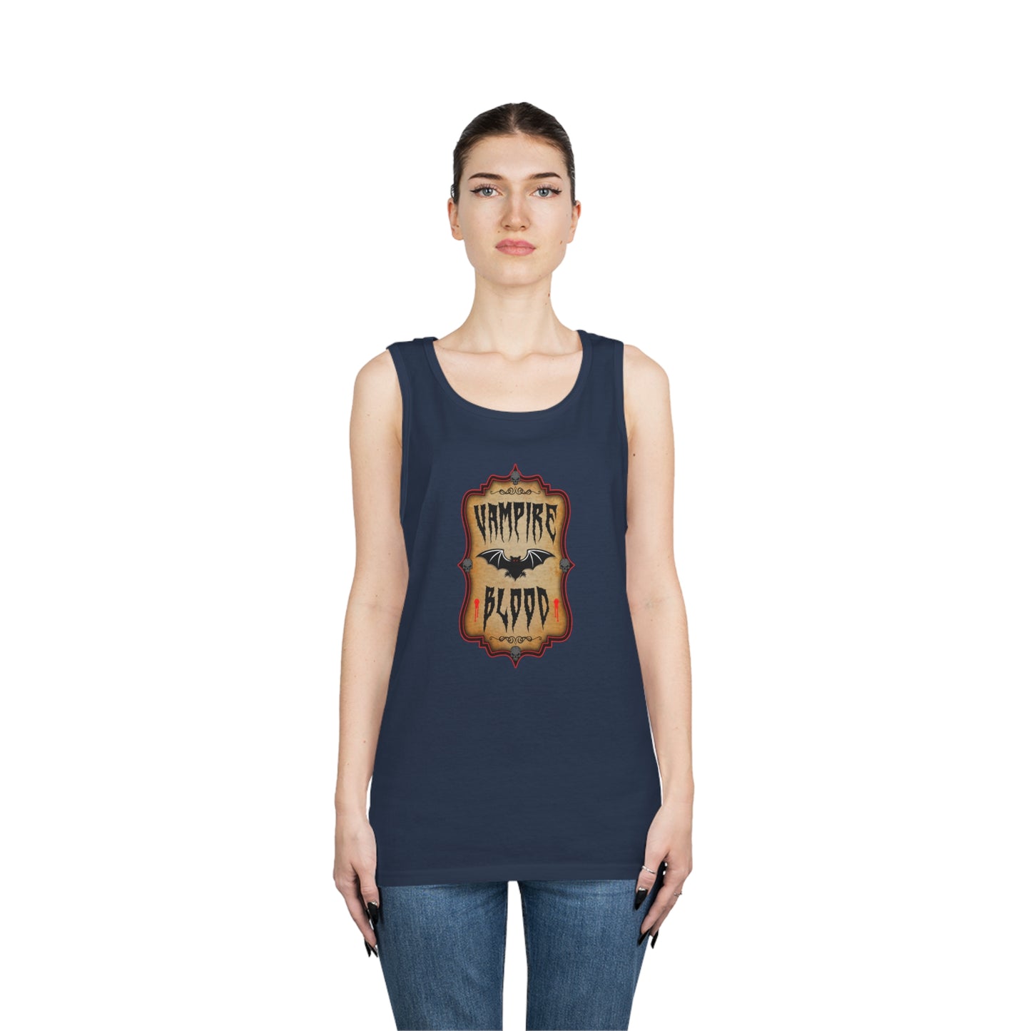 WITCHERY POTIONS 9 (VAMPIRE BLOOD)  Unisex Heavy Cotton Tank Top