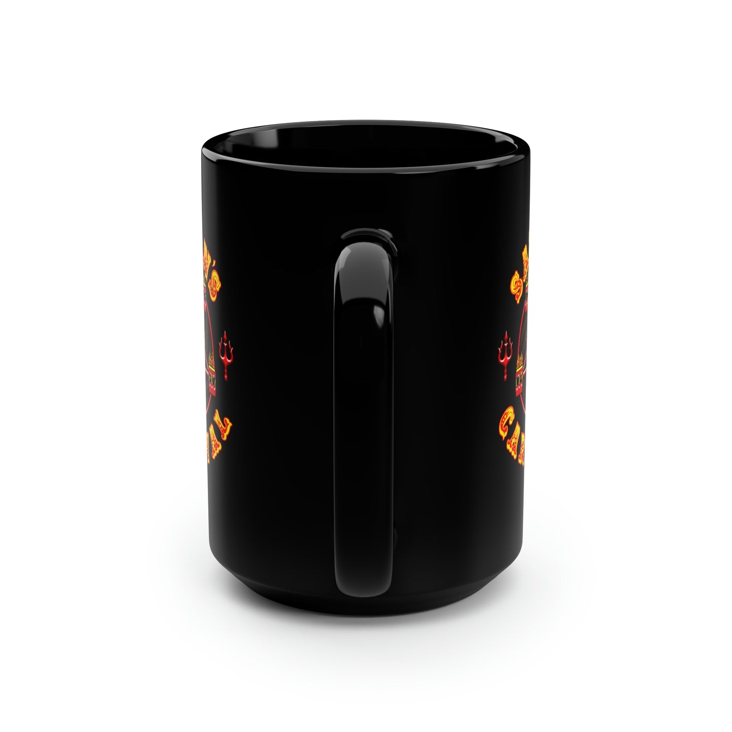 SATAN'S CARNIVAL Black Mug, 15oz