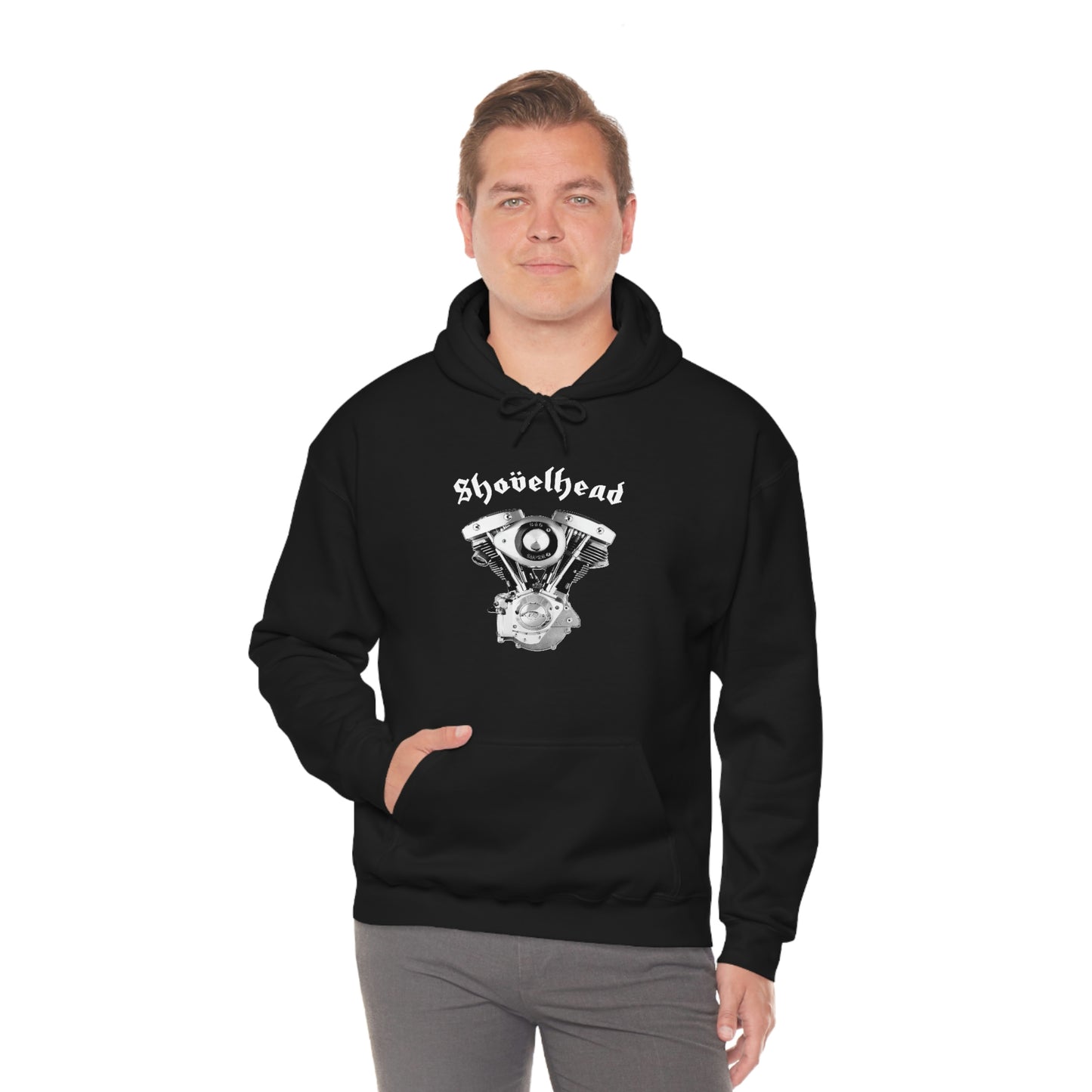 SHOVELHEAD 1 (CONE) Unisex Heavy Blend™ Hooded Sweatshirt