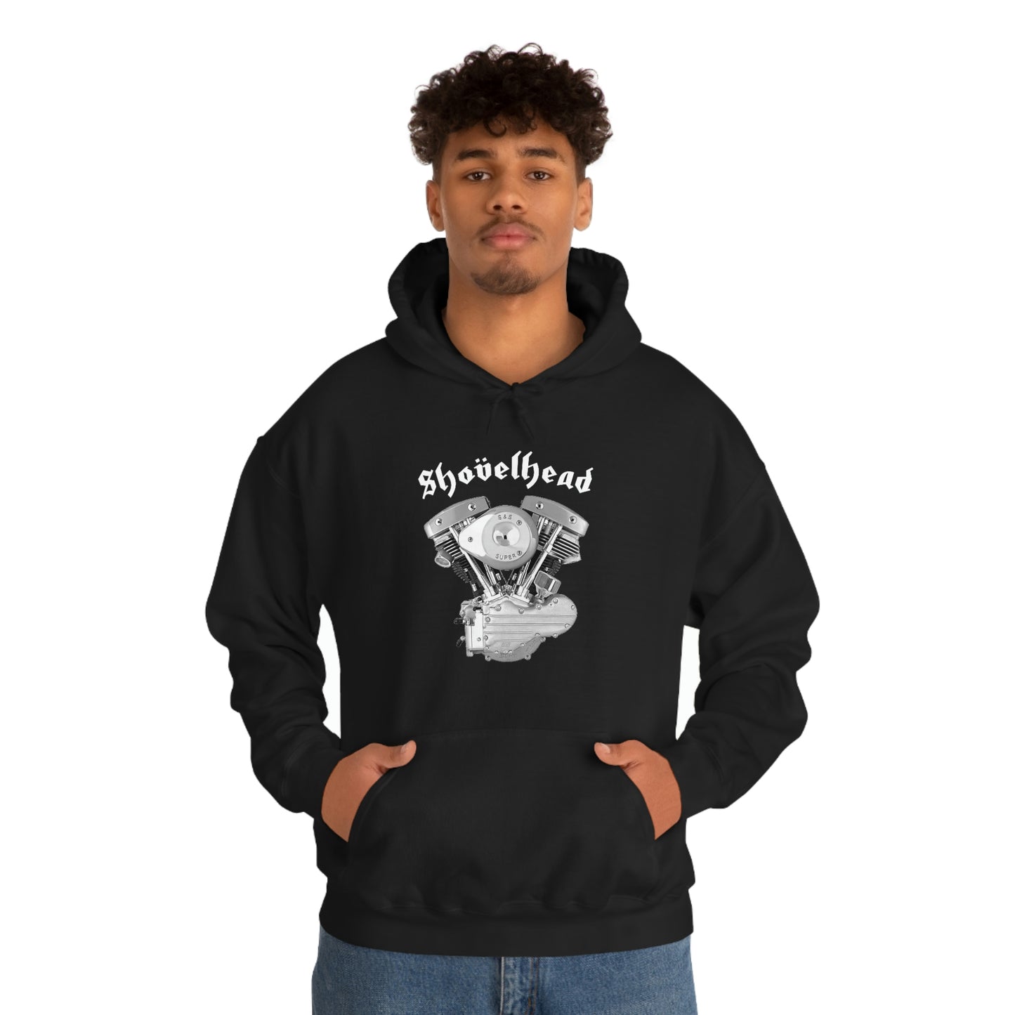 SHOVELHEAD 2 (GENERATOR) Unisex Heavy Blend™ Hooded Sweatshirt