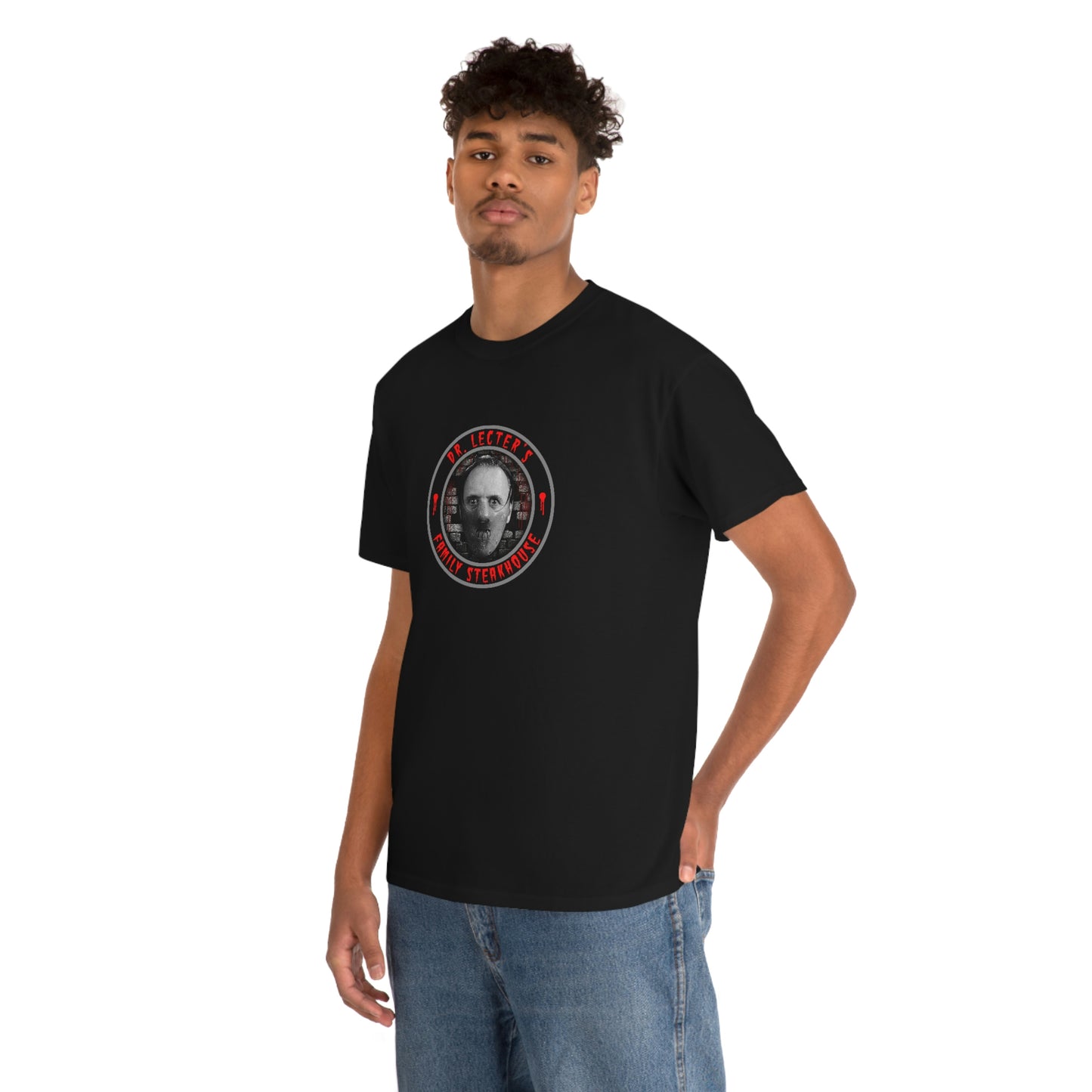 DR. LECTER'S - FAMILY STEAKHOUSE Unisex Heavy Cotton Tee