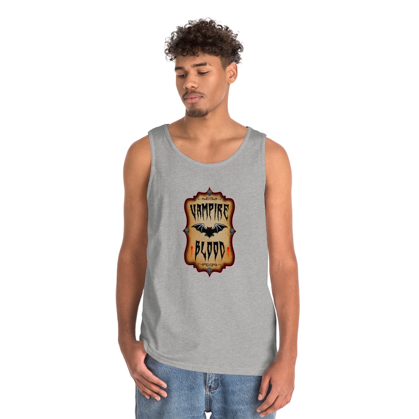 WITCHERY POTIONS 9 (VAMPIRE BLOOD)  Unisex Heavy Cotton Tank Top