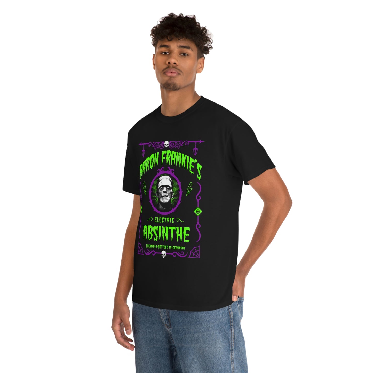 ABSINTHE MONSTERS 5 (BARON FRANKIE) Unisex Heavy Cotton Tee