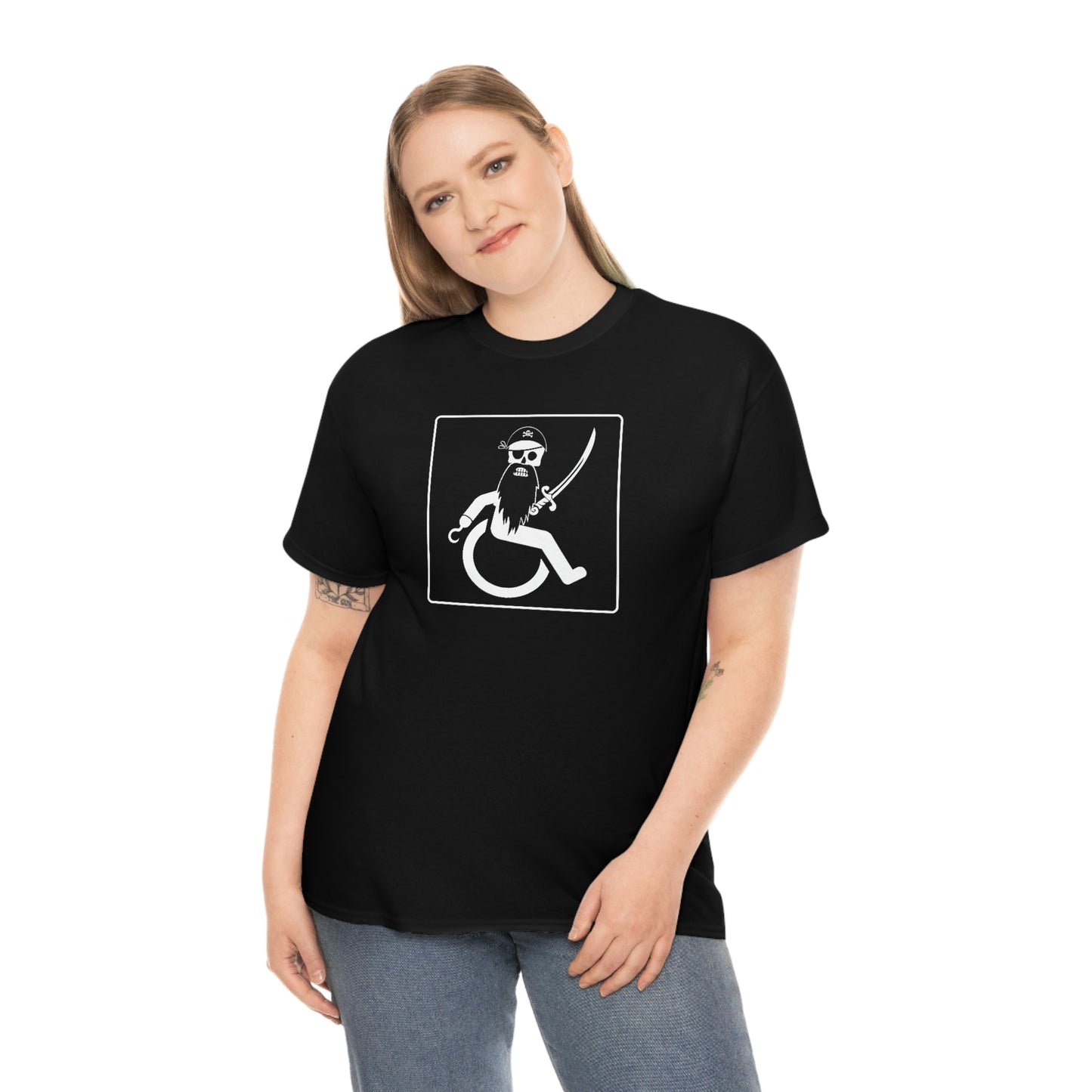 WHEELCHARIOT 4 (Pirate) 1 Unisex Heavy Cotton Tee