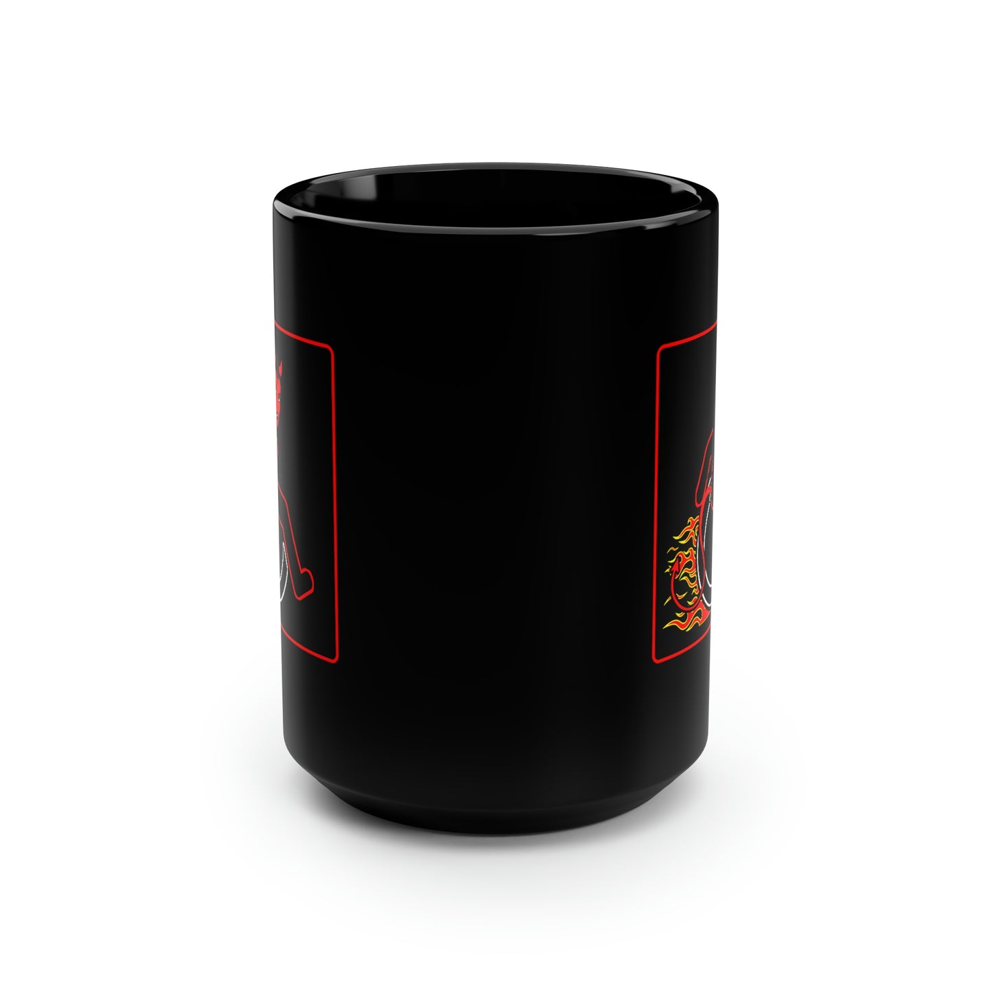 WHEELCHARIOT 15 (Devil Woman) Black Mug, 15oz