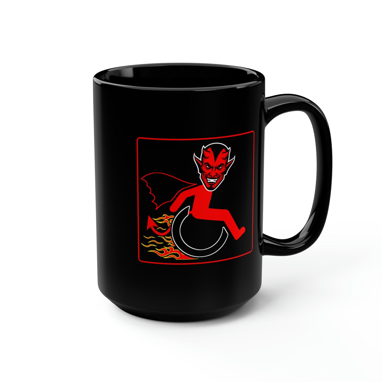 WHEELCHARIOT 5 (Luis) 1 Black Mug, 15oz