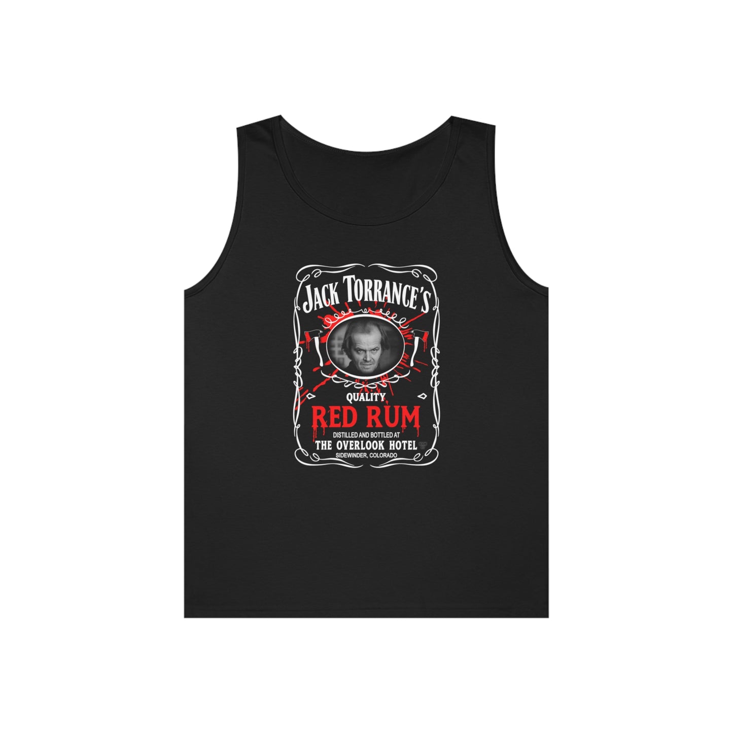 JACK TORRANCE'S - RED RUM Unisex Heavy Cotton Tank Top