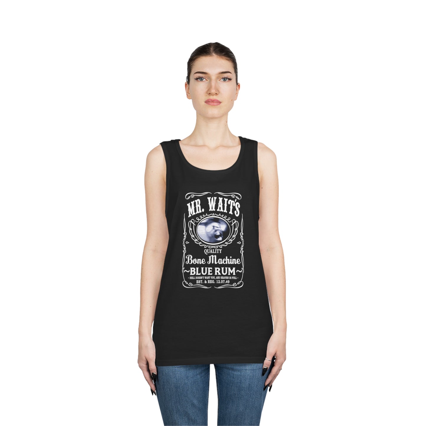 MR WAITS 2 (JD)(BONE MACHINE) Unisex Heavy Cotton Tank Top