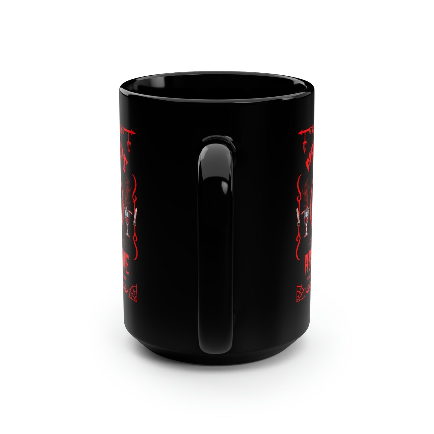 ABSINTHE MONSTERS (MARQUIS DE SADE) Black Mug, 15oz