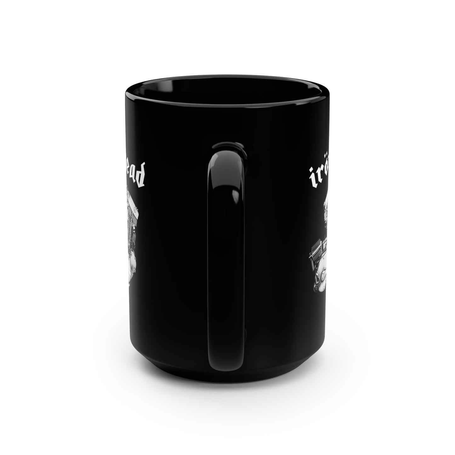 IRONHEAD 1 Black Mug, 15oz