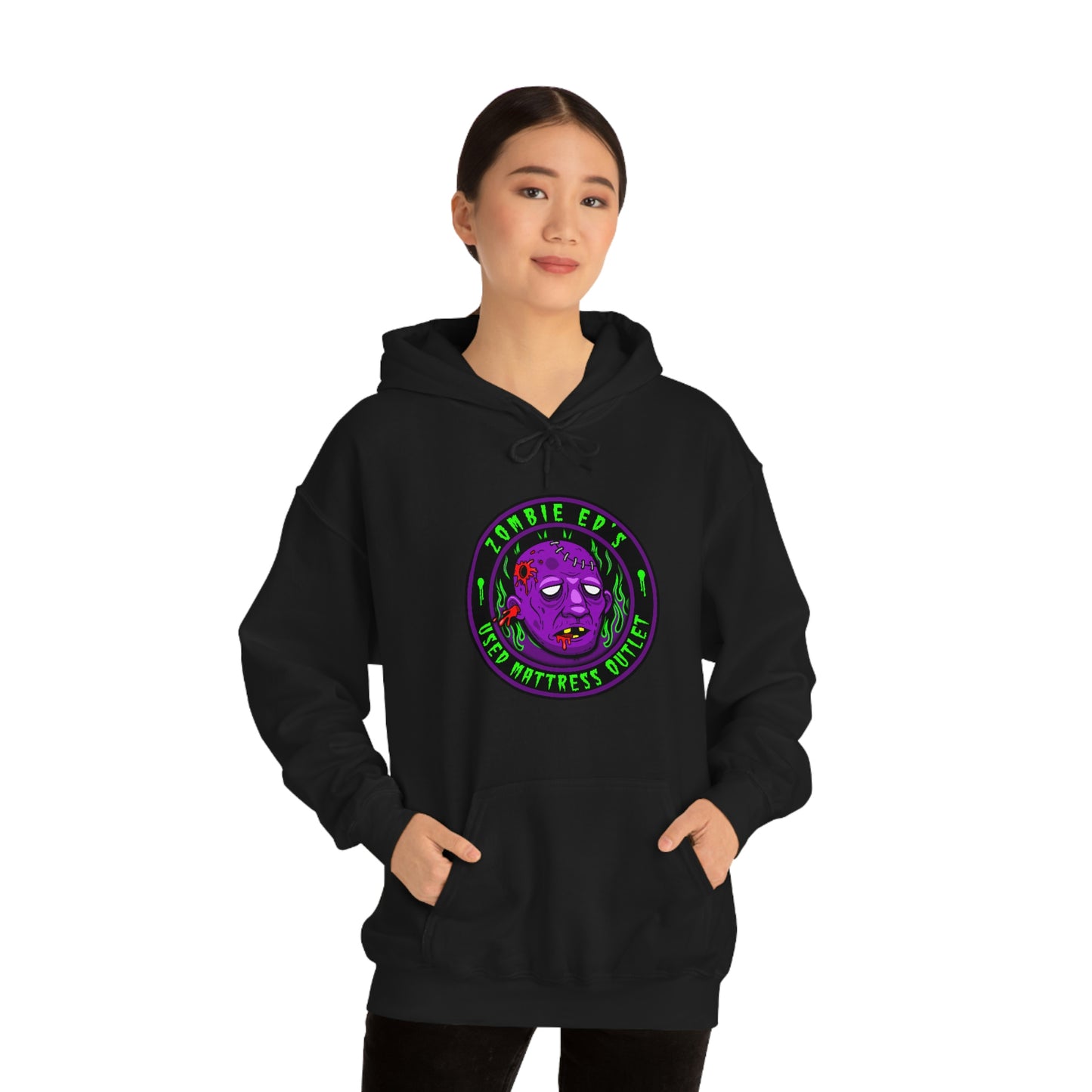 ZOMBIE ED'S - USED MATTRESS OUTLET Unisex Heavy Blend™ Hooded Sweatshirt