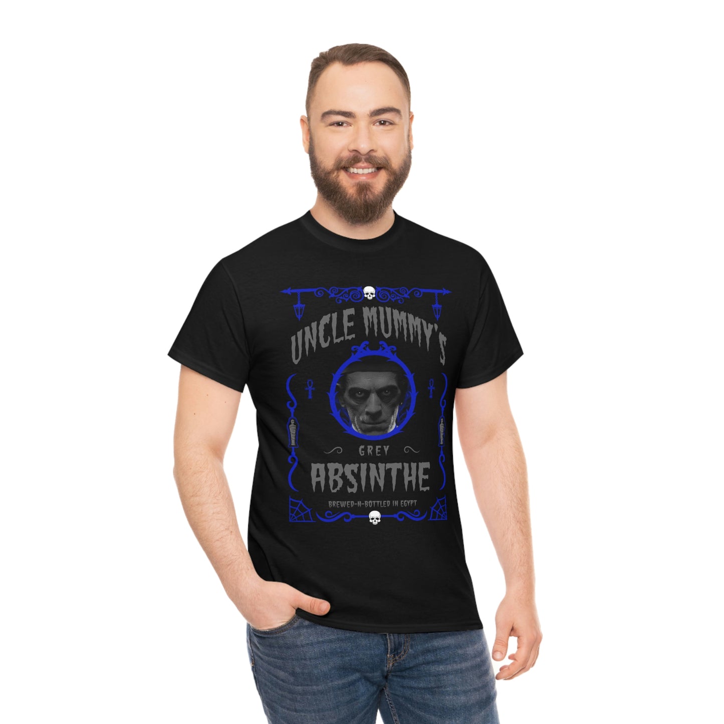 ABSINTHE MONSTERS 6 (UNCLE MUMMY) Unisex Heavy Cotton Tee