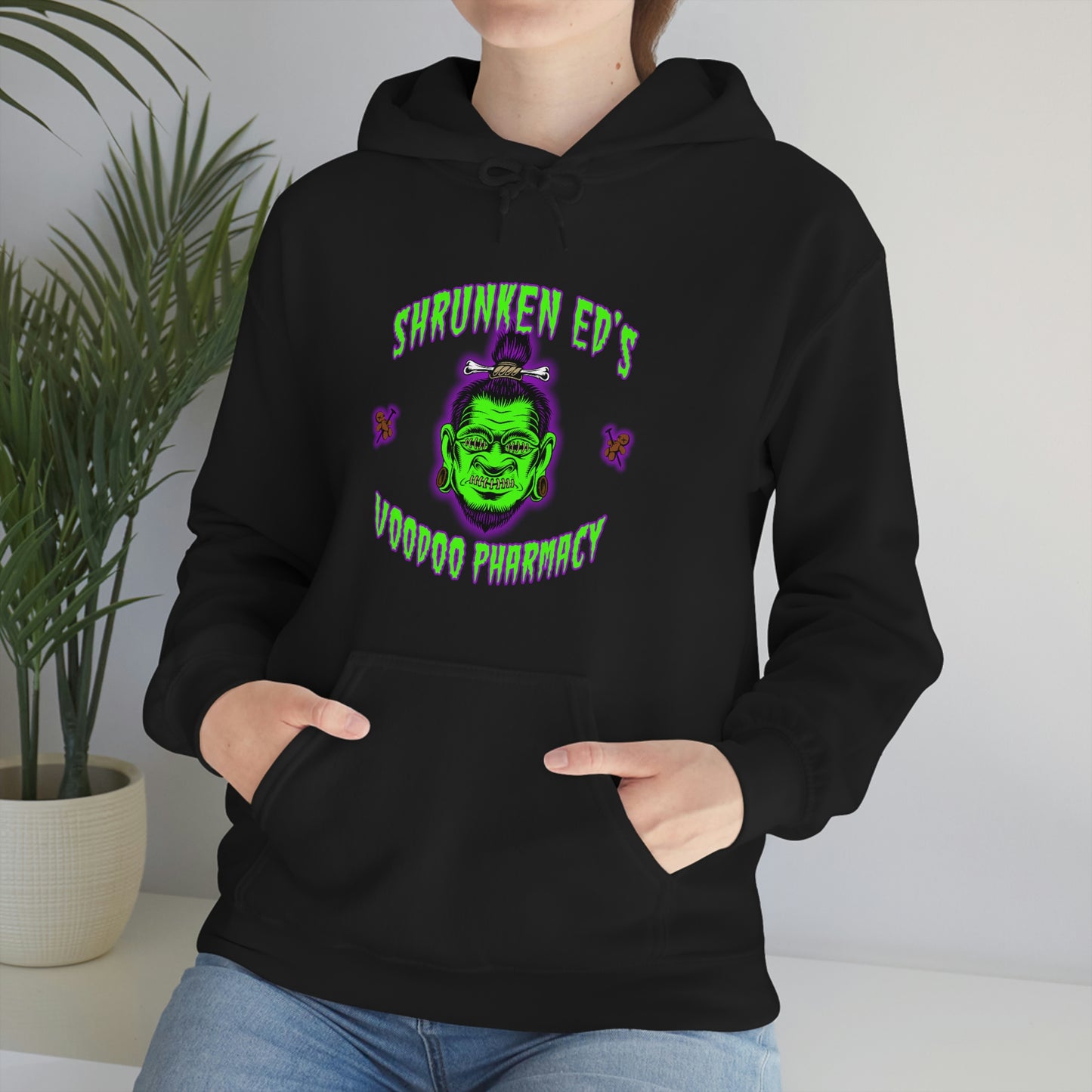 SHRUNKEN ED'S VOODOO PHARMACY Unisex Heavy Blend™ Hooded Sweatshirt