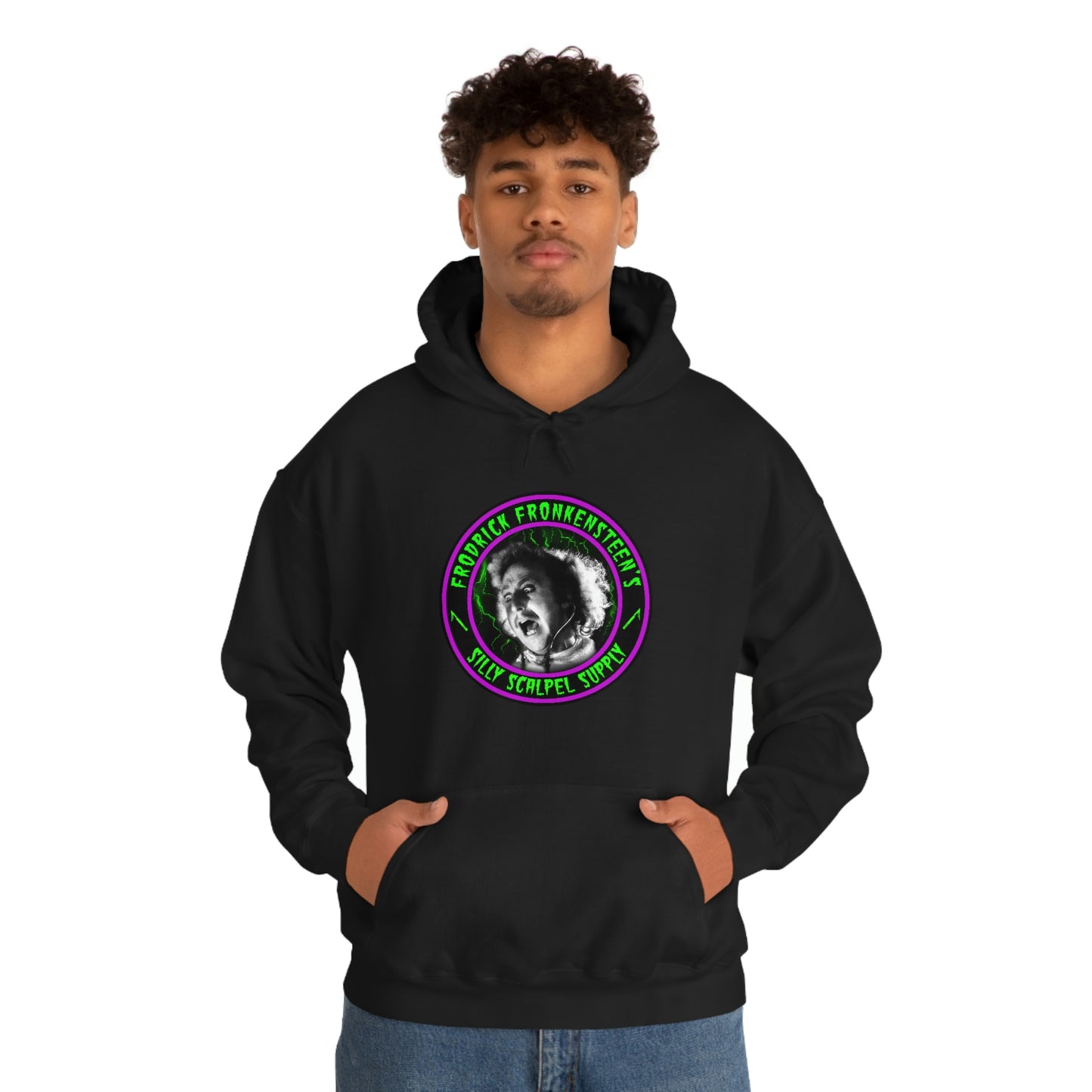 FRODRICK FRONKENSTEEN - SILLY SCALPEL SUPPLY Unisex Heavy Blend™ Hooded Sweatshirt