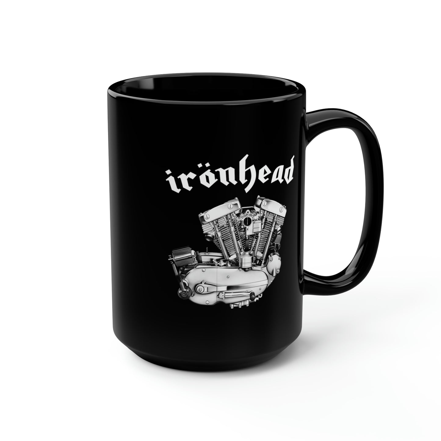 IRONHEAD 1 Black Mug, 15oz
