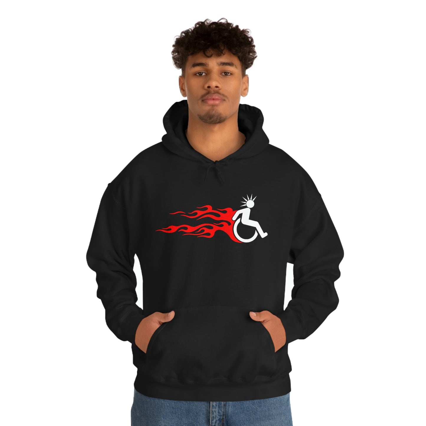 WHEELCHARIOT 2 (Flamer) Unisex Heavy Blend™ Hooded Sweatshirt