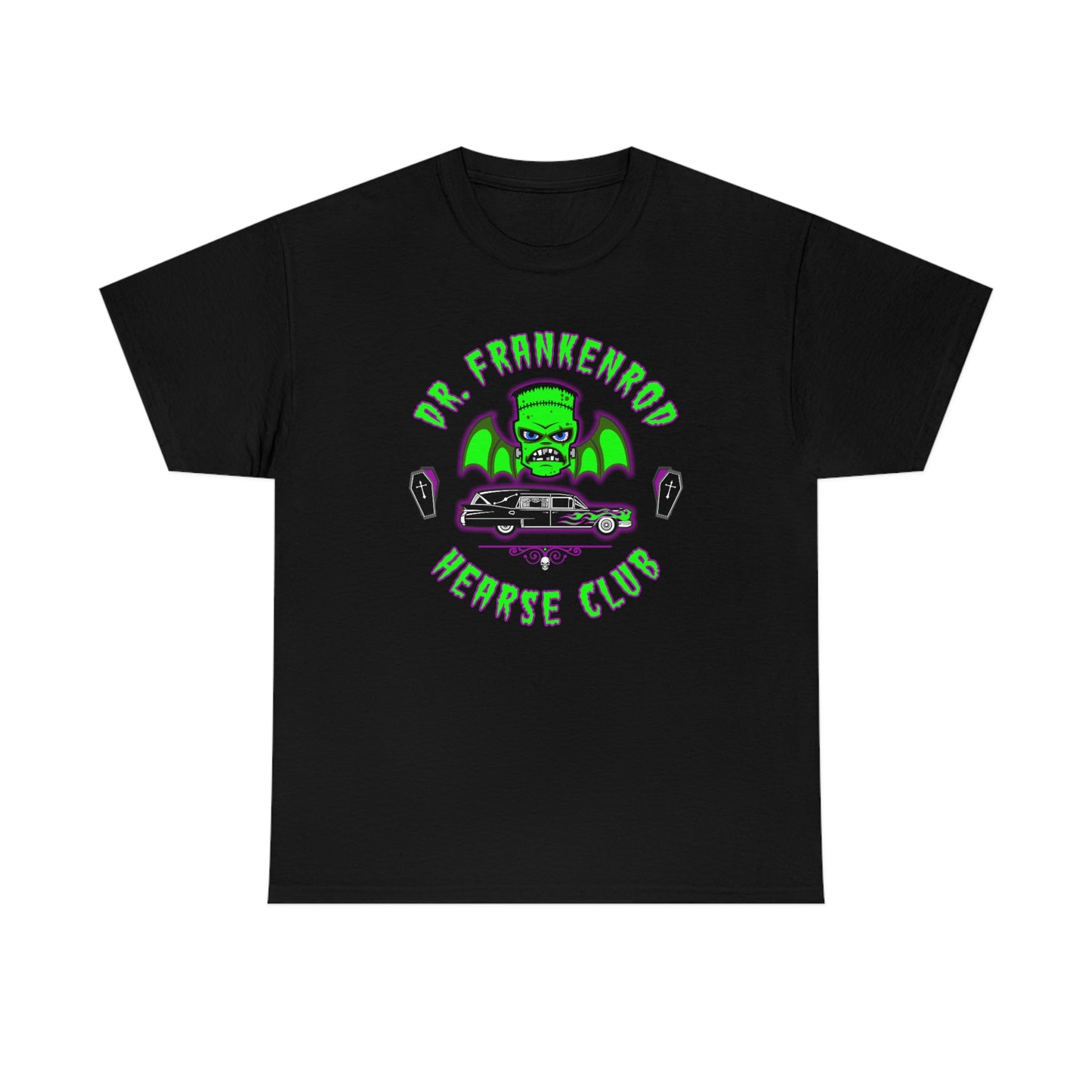 DR. FRANKENROD - HEARSE CLUB Unisex Heavy Cotton Tee