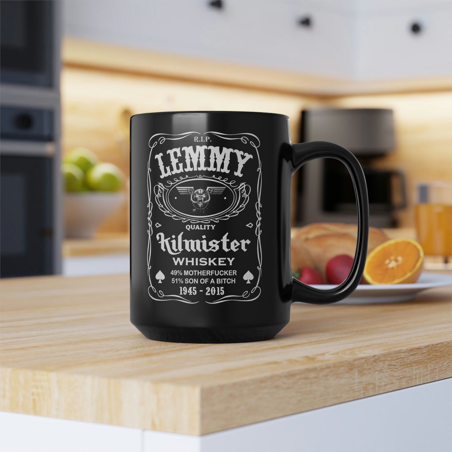 LEMMY TRIBUTE 2 Black Mug, 15oz