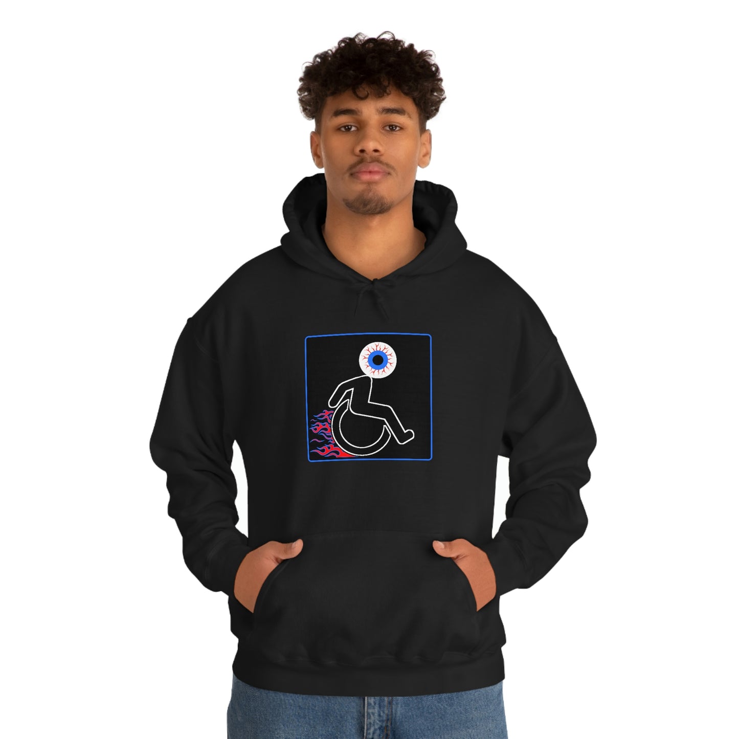 WHEELCHARIOT 12 (Eyeball) Unisex Heavy Blend™ Hooded Sweatshirt