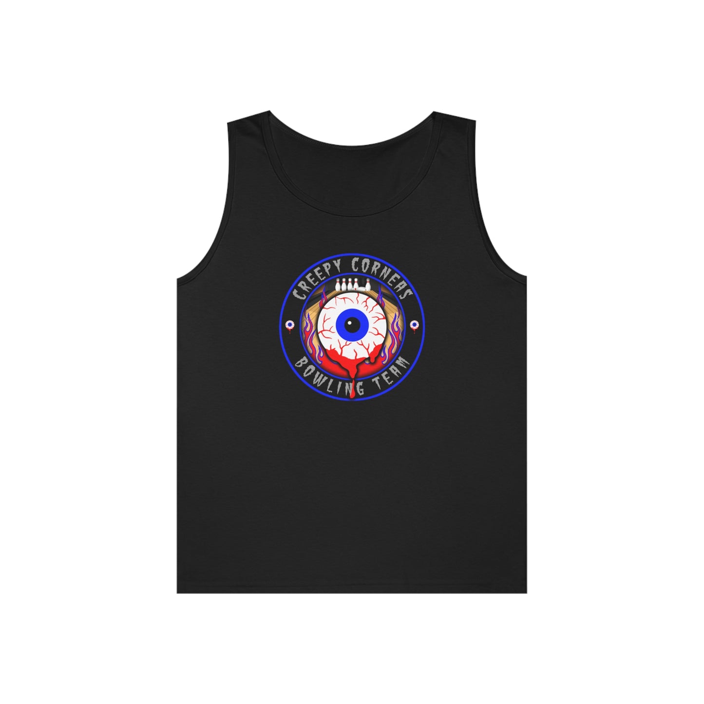 CREEPY CORNEAS - BOWLING TEAM Unisex Heavy Cotton Tank Top