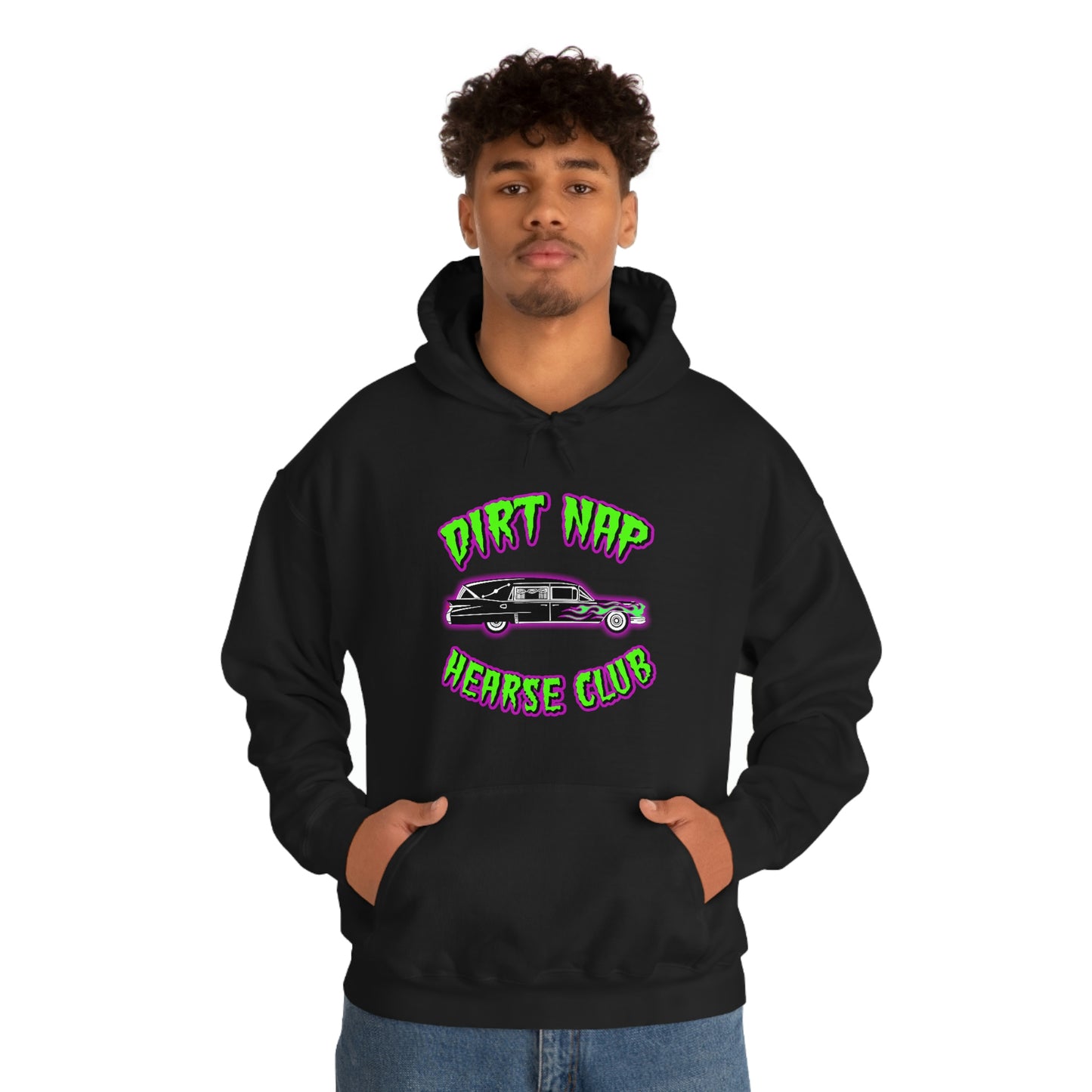 DIRT NAP HEARSE CLUB Unisex Heavy Blend™ Hooded Sweatshirt