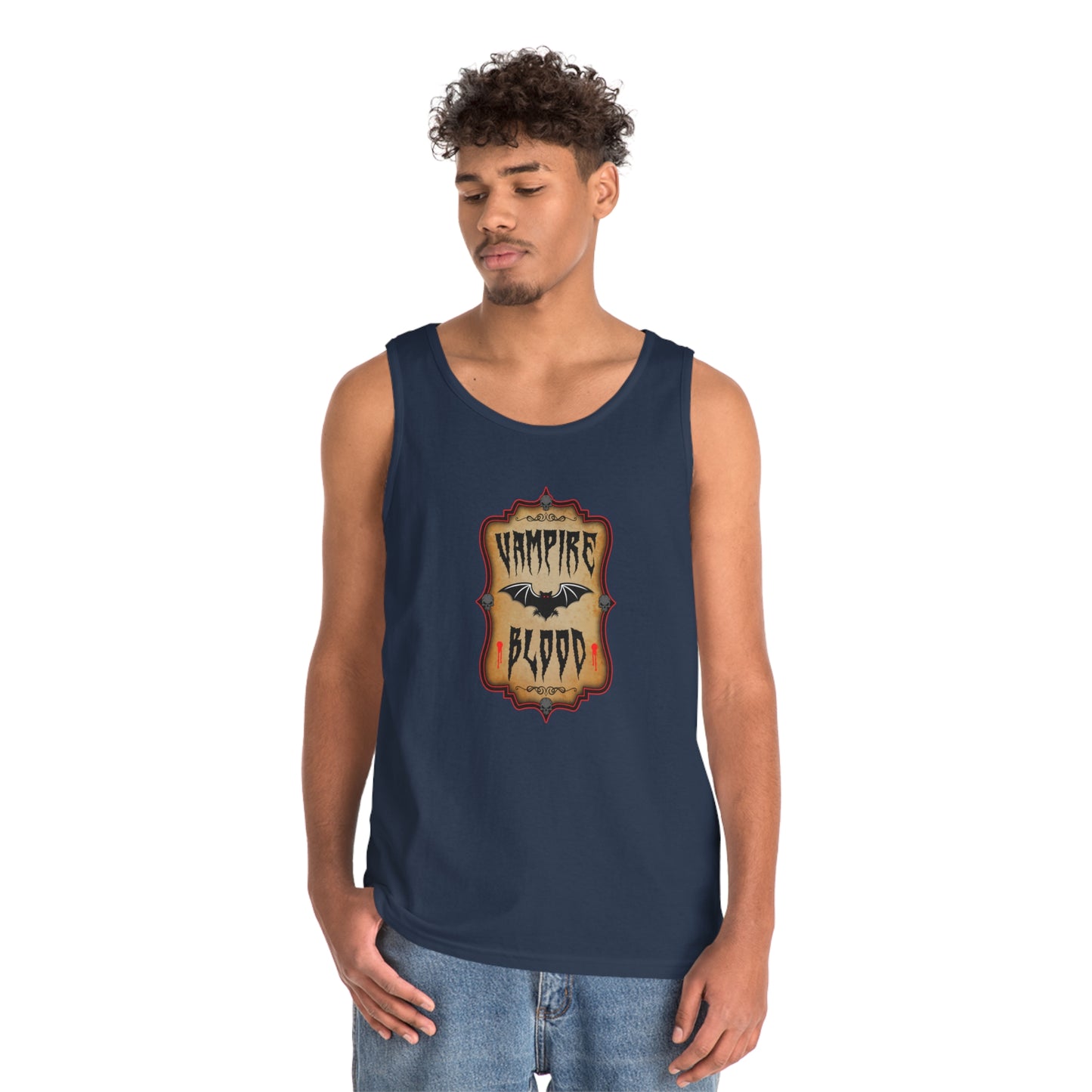 WITCHERY POTIONS 9 (VAMPIRE BLOOD)  Unisex Heavy Cotton Tank Top